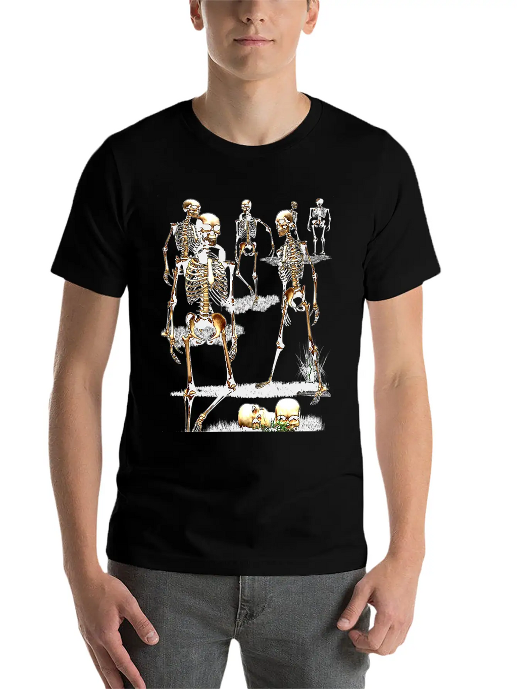 Creepy Halloween Party Unisex Casual T-Shirt – Clean Design For Daily Comfort