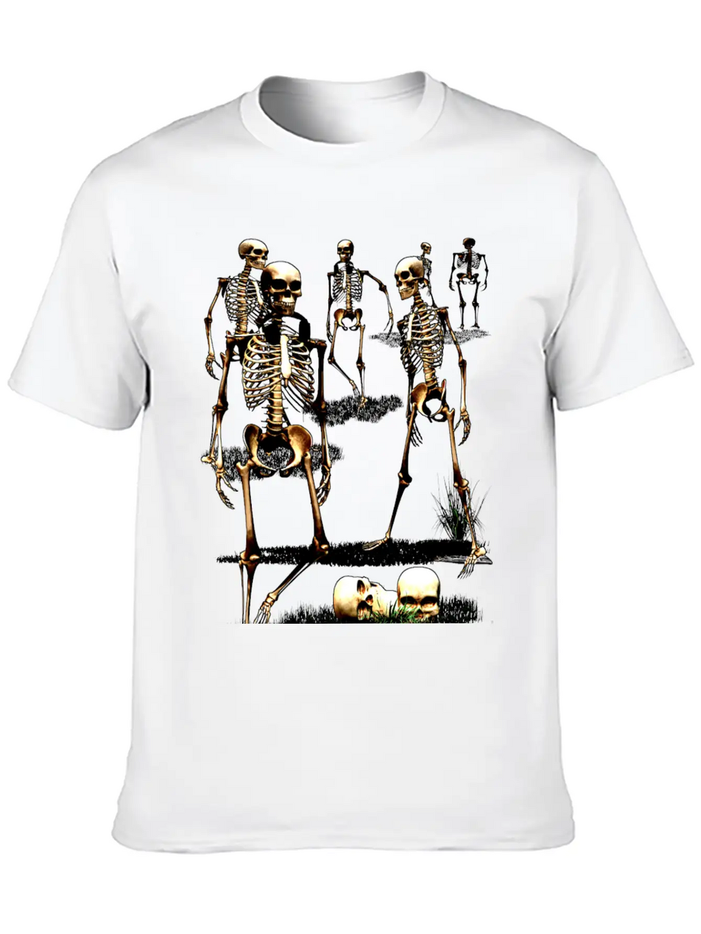 Creepy Halloween Party Unisex Casual T-Shirt – Clean Design For Daily Comfort