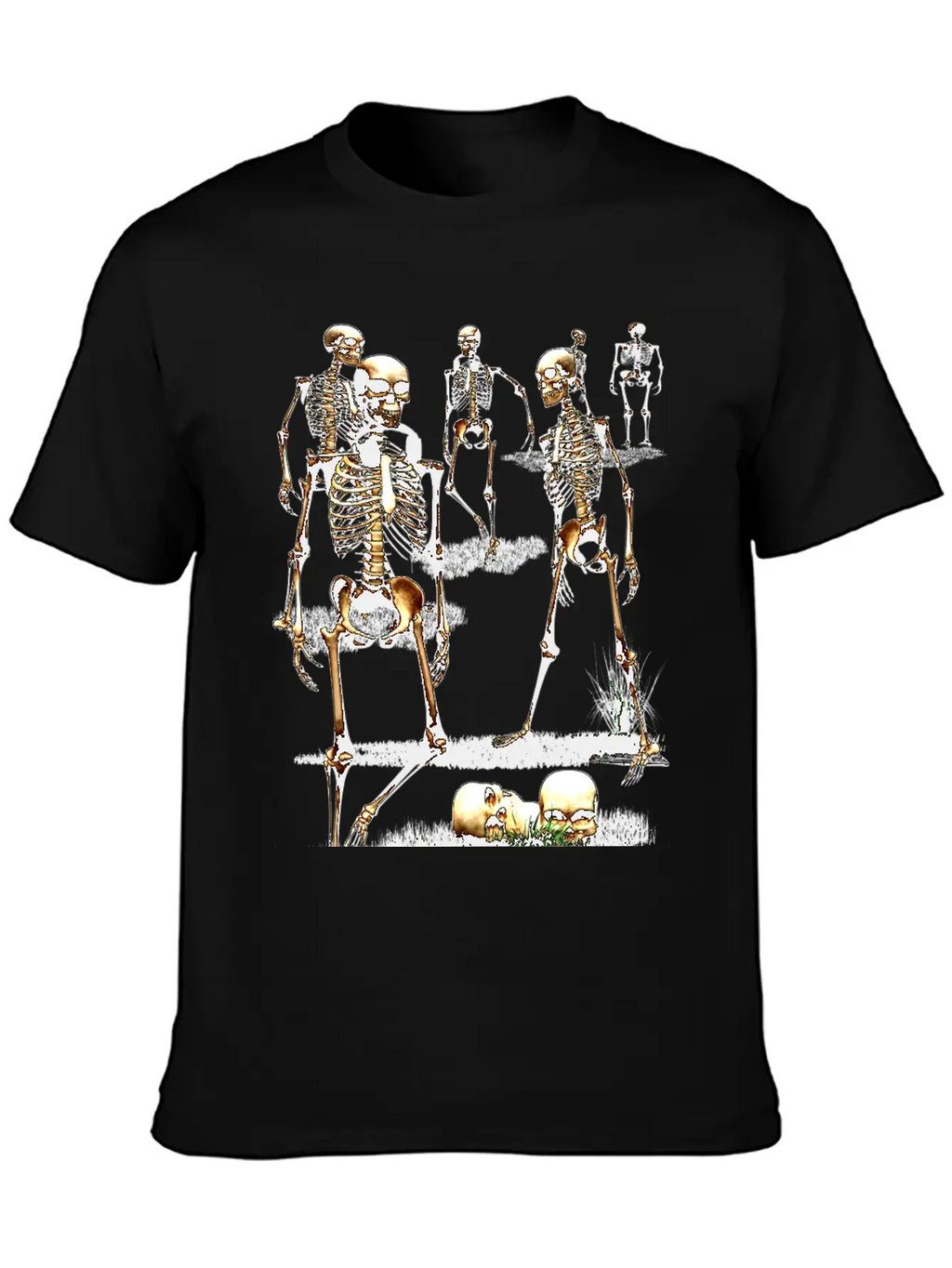 Creepy Halloween Party Unisex Casual T-Shirt – Clean Design For Daily Comfort