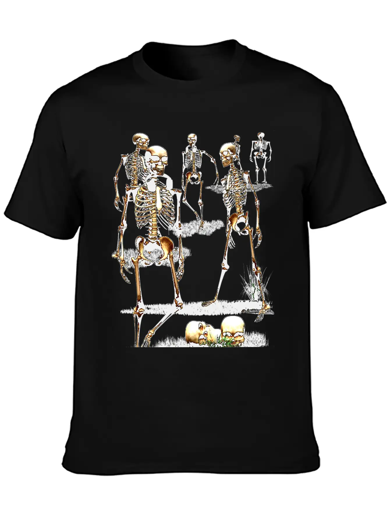 Creepy Halloween Party Unisex Casual T-Shirt – Clean Design For Daily Comfort