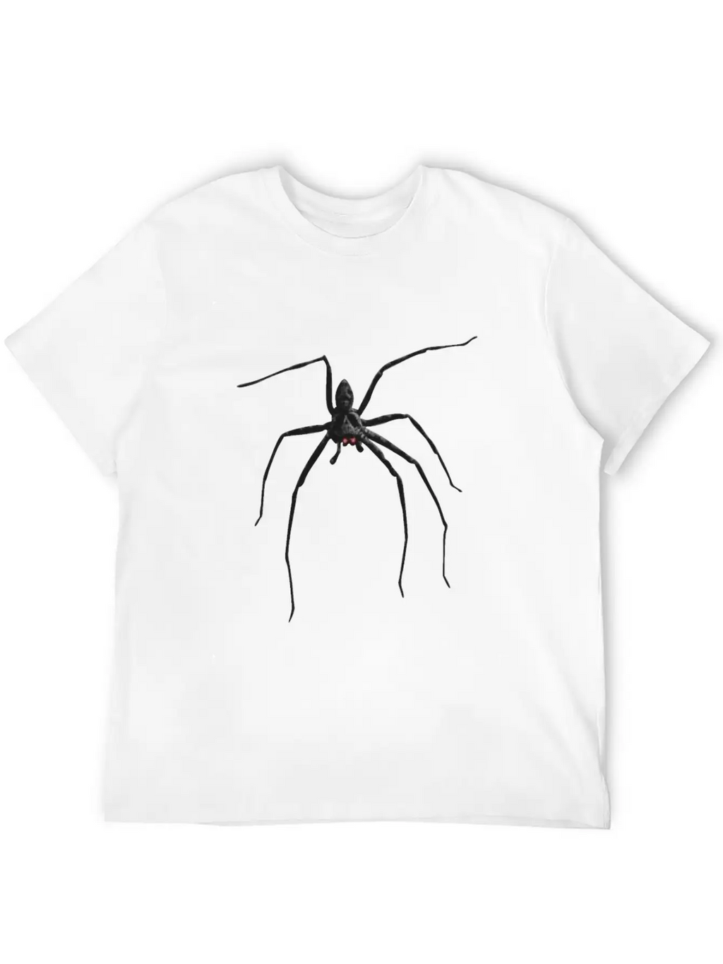 Creepy Realistic Spider Long Legs Disgusting Gift Unisex Short Sleeve Soft Cotton T-Shirt – Casual Everyday Wear