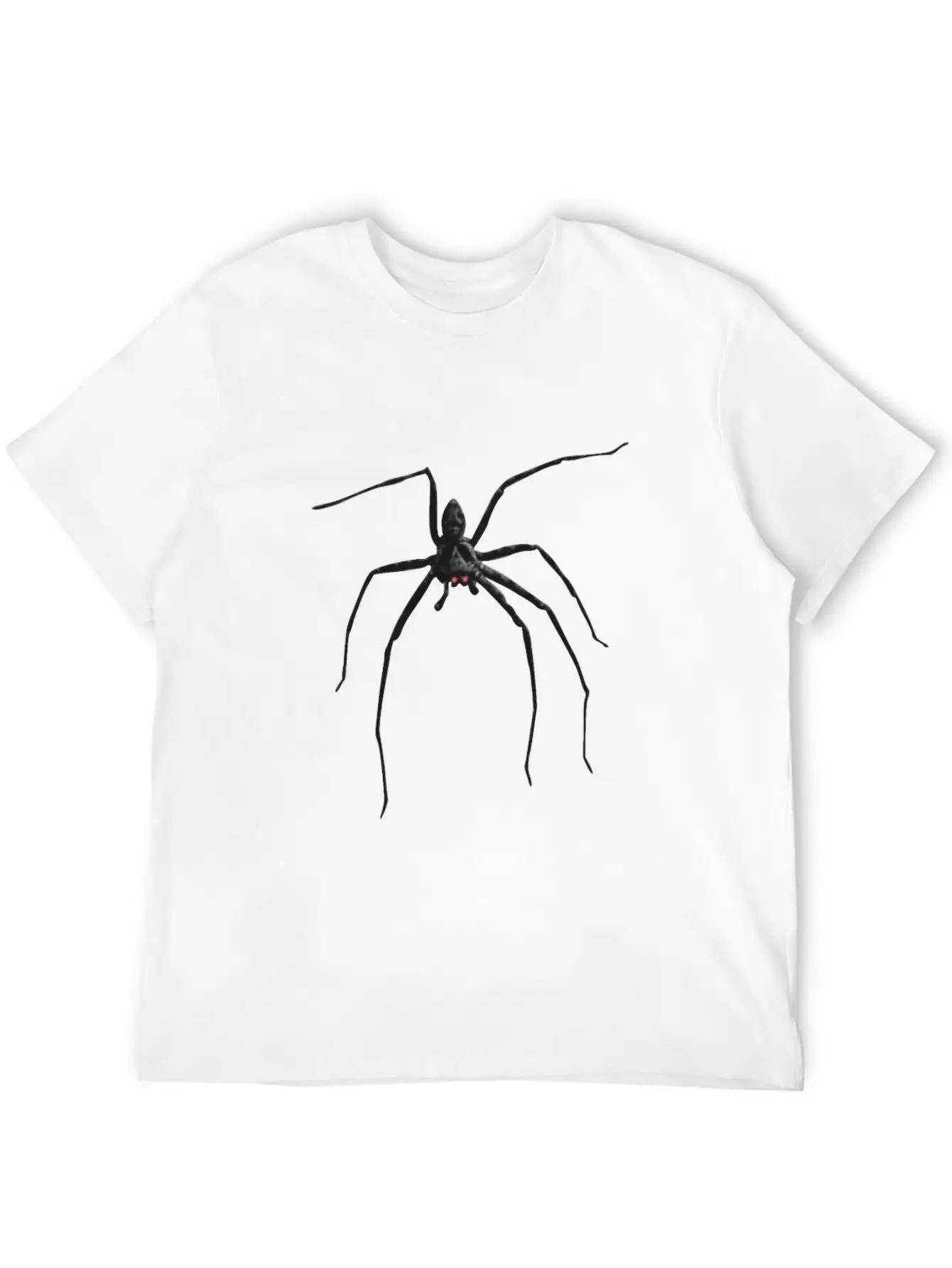 Creepy Realistic Spider Long Legs Disgusting Gift Unisex Short Sleeve Soft Cotton T-Shirt – Casual Everyday Wear