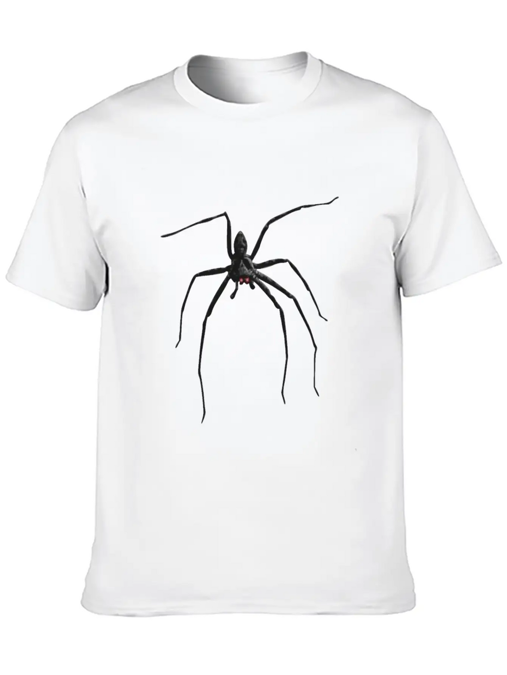 Creepy Realistic Spider Long Legs Disgusting Gift Unisex Short Sleeve Soft Cotton T-Shirt – Casual Everyday Wear