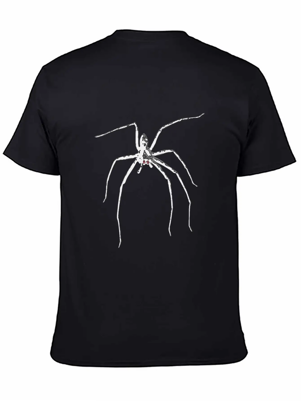 Creepy Realistic Spider Long Legs Disgusting Gift Unisex Short Sleeve Soft Cotton T-Shirt – Casual Everyday Wear
