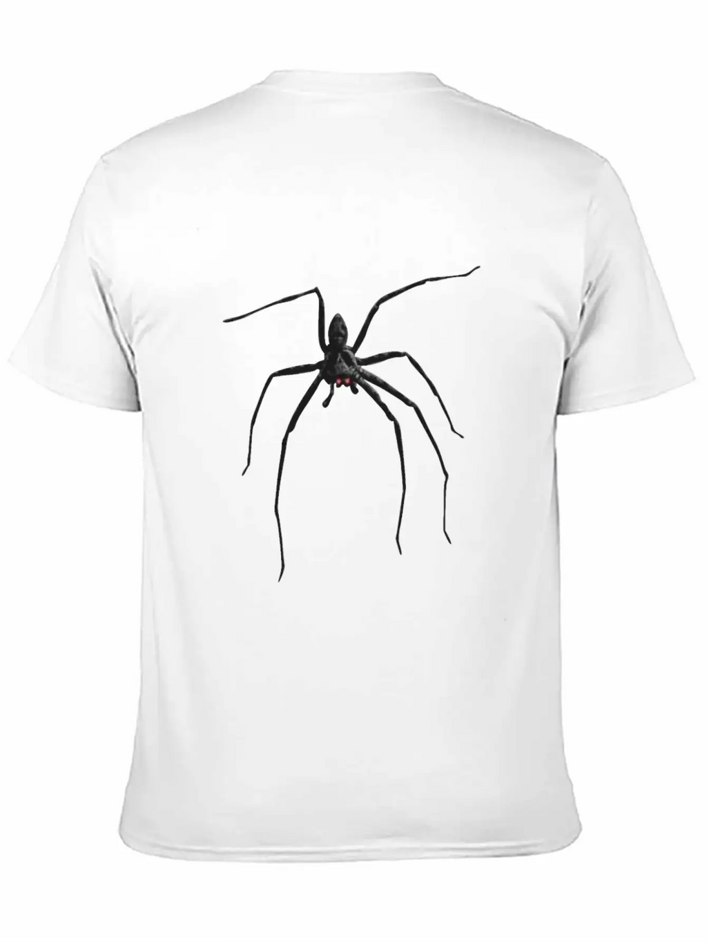 Creepy Realistic Spider Long Legs Disgusting Gift Unisex Short Sleeve Soft Cotton T-Shirt – Casual Everyday Wear