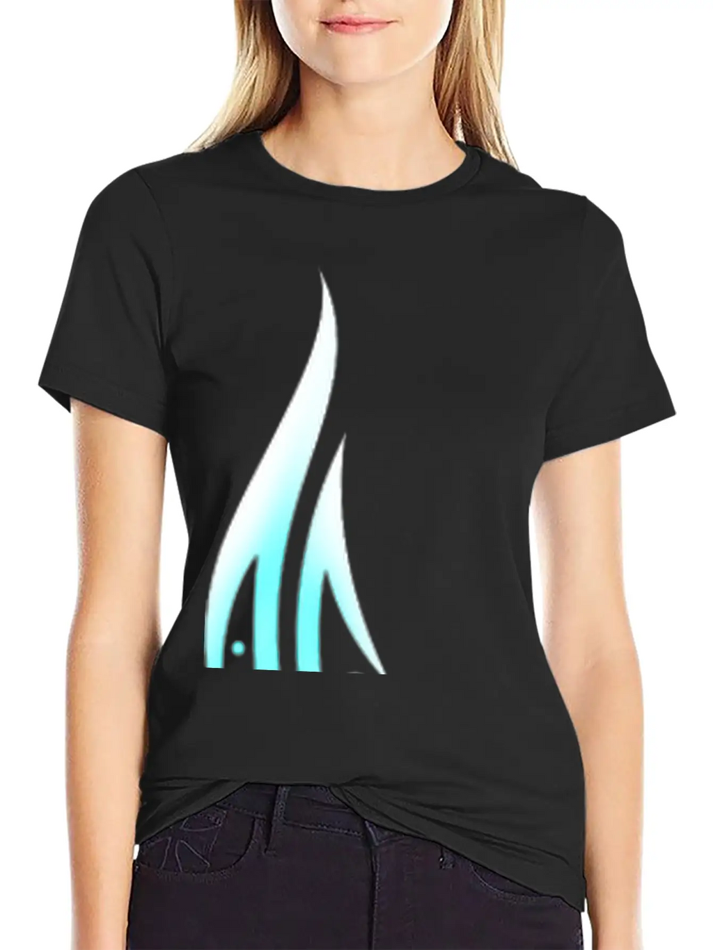 Crescent Moon With Stars Unisex Short Sleeve Soft Cotton T-Shirt – Casual Everyday Wear