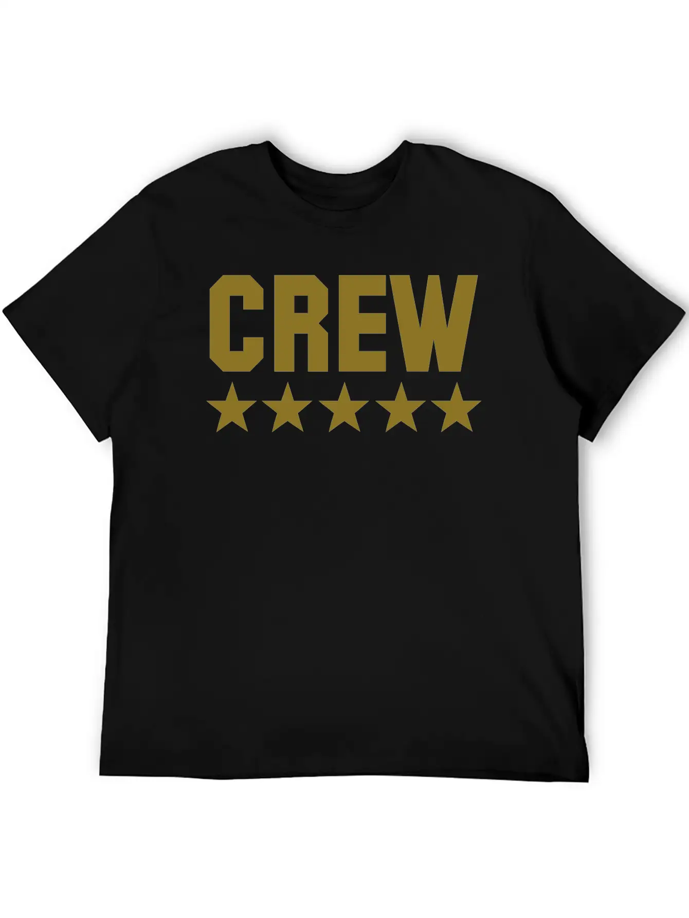 Crew 5 Star Unisex Casual T-Shirt – Clean Design For Daily Comfort