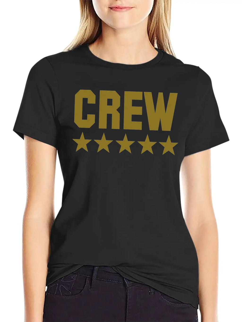 Crew 5 Star Unisex Casual T-Shirt – Clean Design For Daily Comfort