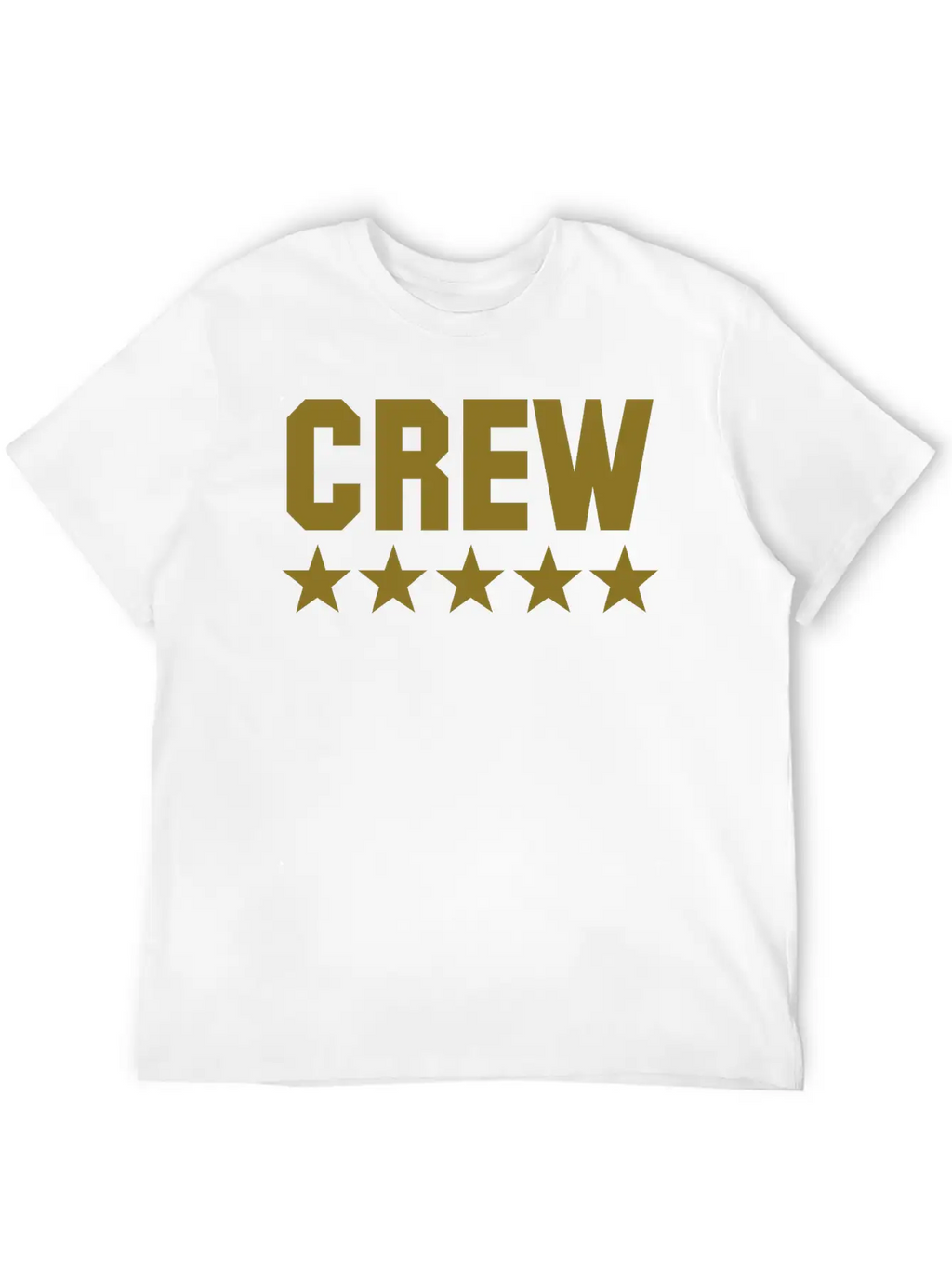Crew 5 Star Unisex Casual T-Shirt – Clean Design For Daily Comfort