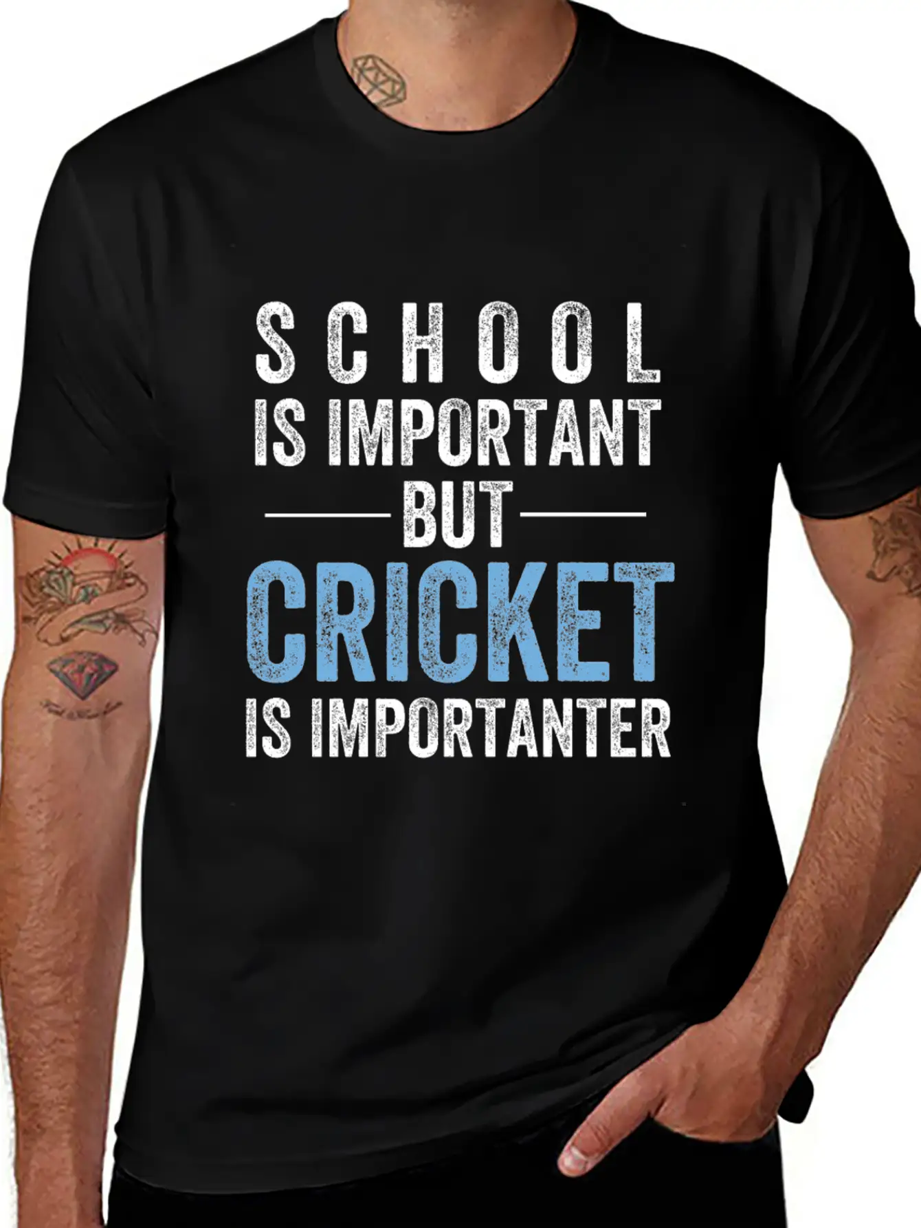 Cricket Essential Cotton Tee For Daily Outfits – Unisex Style
