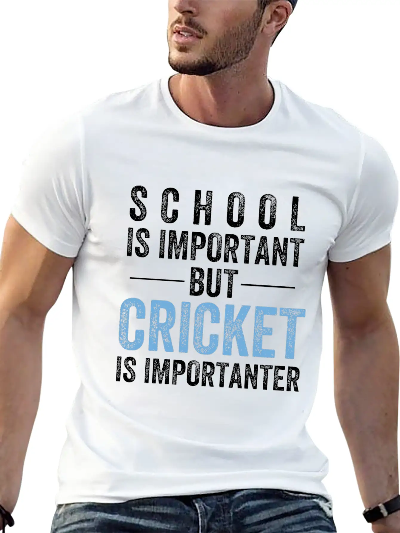 Cricket Essential Cotton Tee For Daily Outfits – Unisex Style