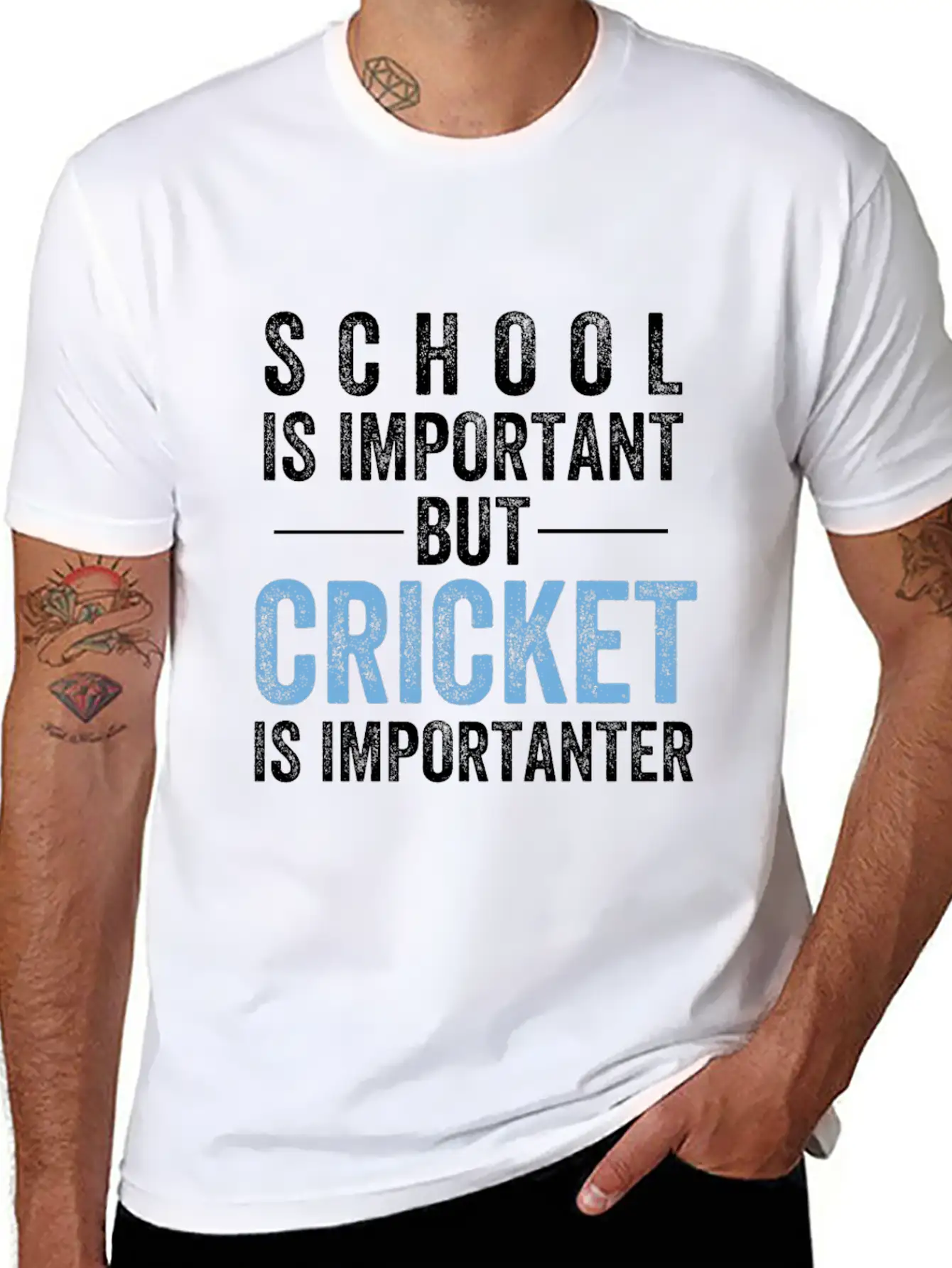 Cricket Essential Cotton Tee For Daily Outfits – Unisex Style