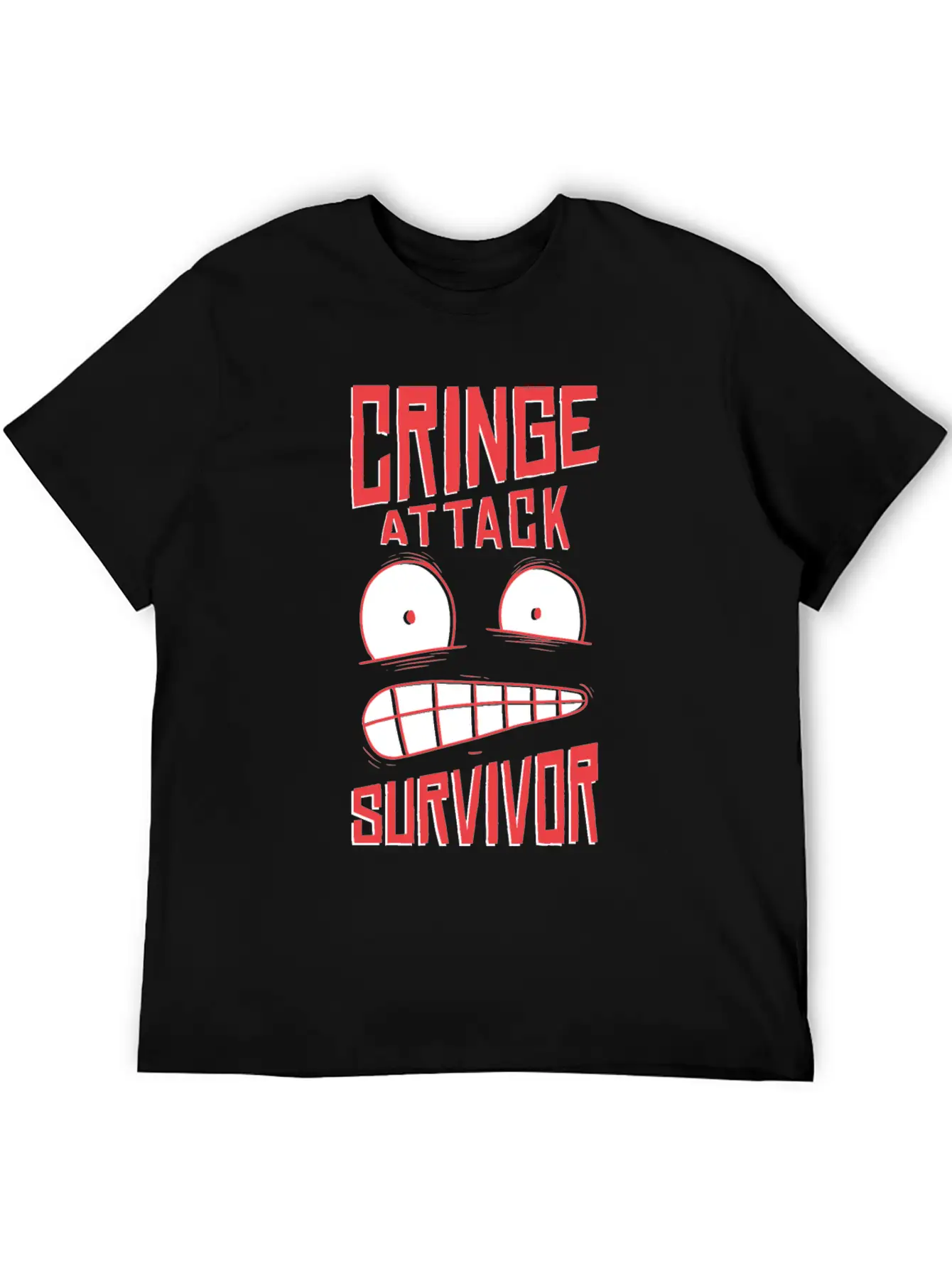 Cringe Attack ! Unisex Casual T-Shirt – Clean Design For Daily Comfort