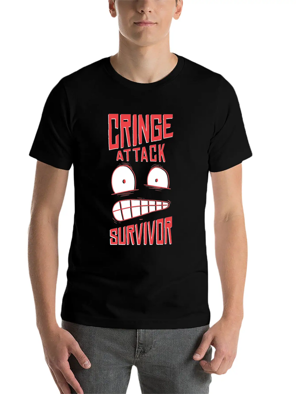 Cringe Attack ! Unisex Casual T-Shirt – Clean Design For Daily Comfort