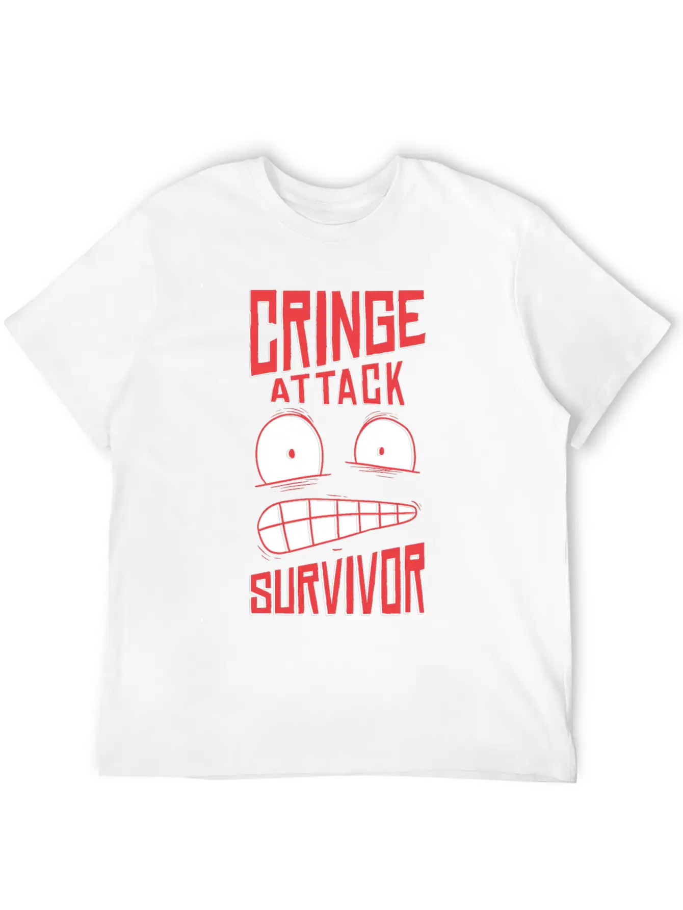Cringe Attack ! Unisex Casual T-Shirt – Clean Design For Daily Comfort