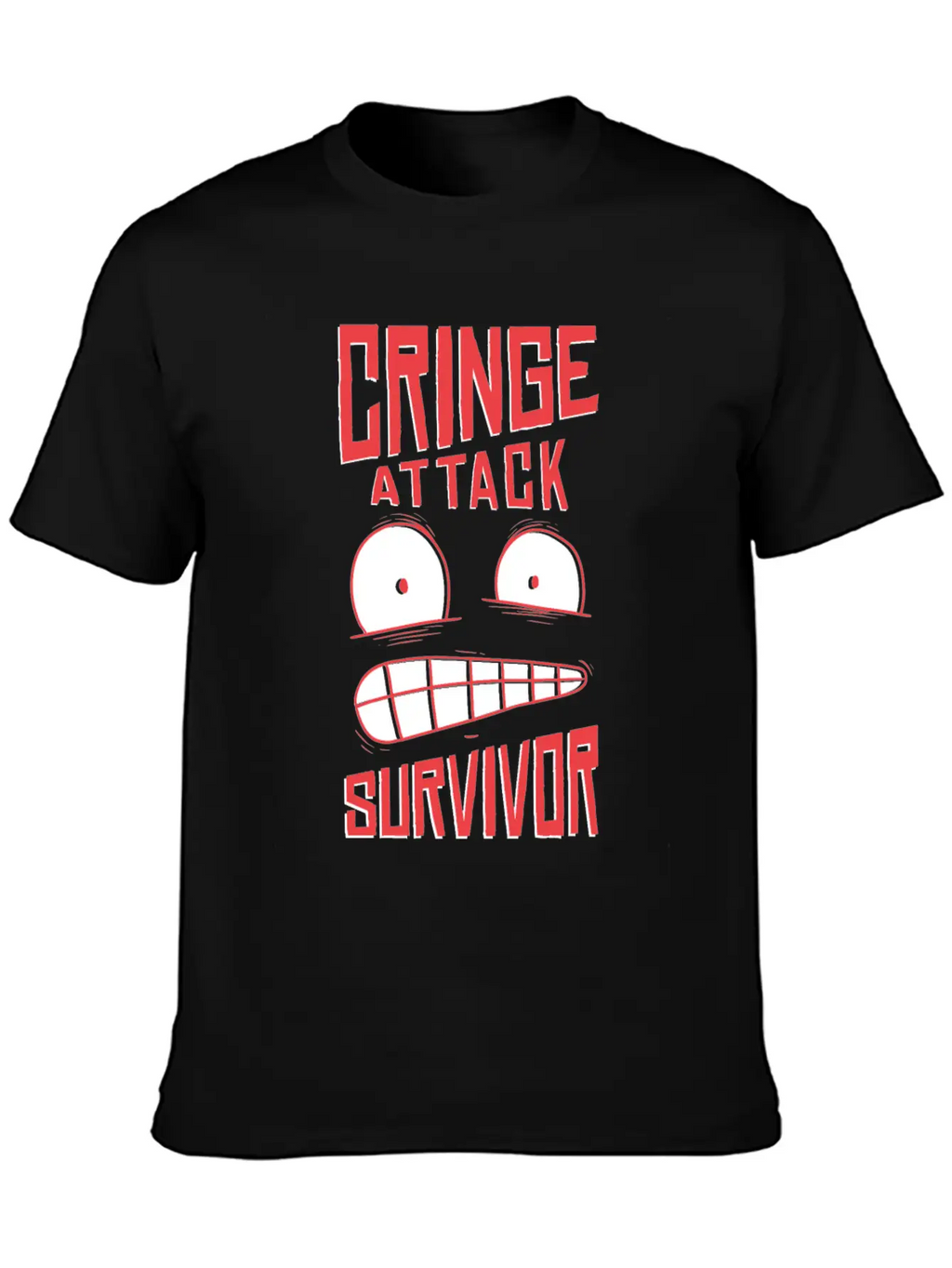 Cringe Attack ! Unisex Casual T-Shirt – Clean Design For Daily Comfort