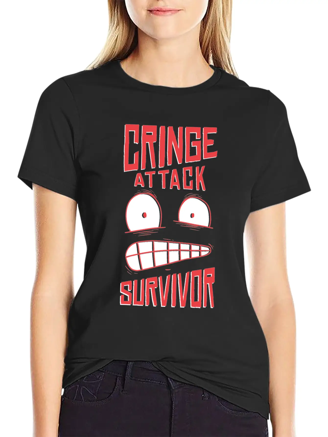 Cringe Attack ! Unisex Casual T-Shirt – Clean Design For Daily Comfort