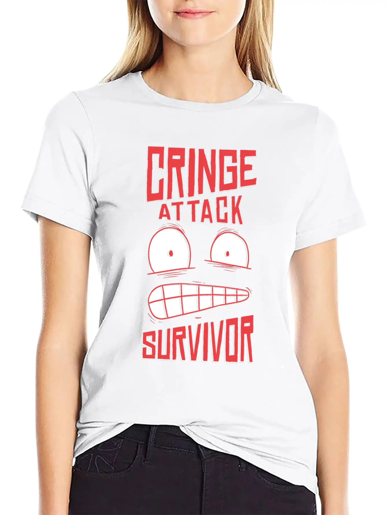 Cringe Attack ! Unisex Casual T-Shirt – Clean Design For Daily Comfort