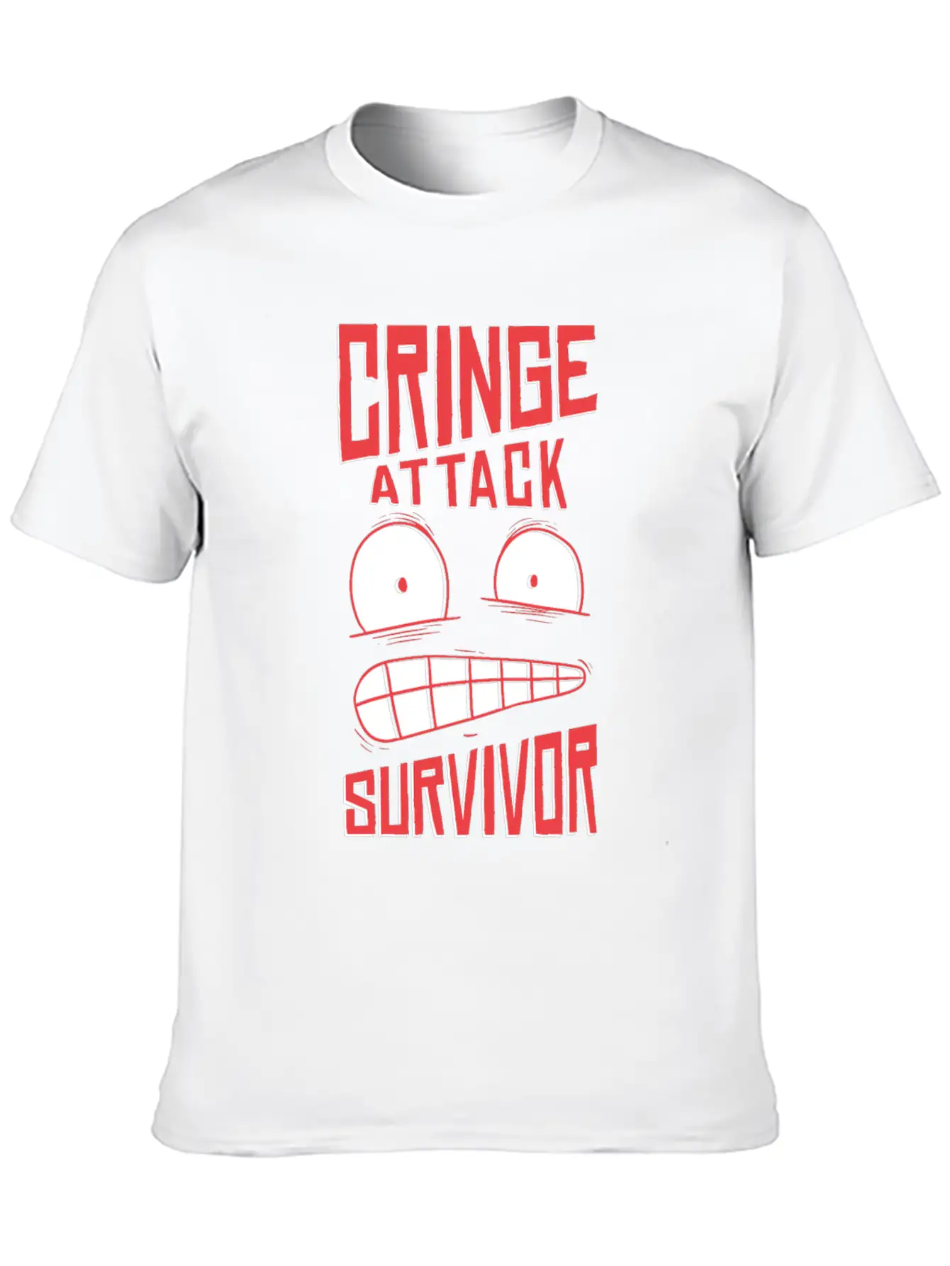 Cringe Attack ! Unisex Casual T-Shirt – Clean Design For Daily Comfort
