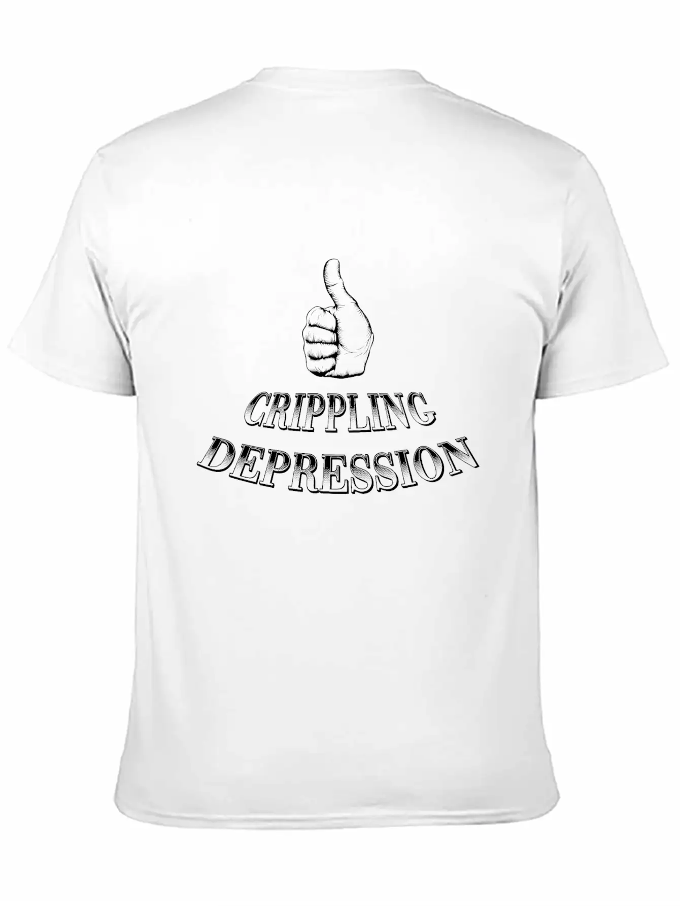 Crippling Depression Unisex Short Sleeve Soft Cotton T-Shirt – Casual Everyday Wear