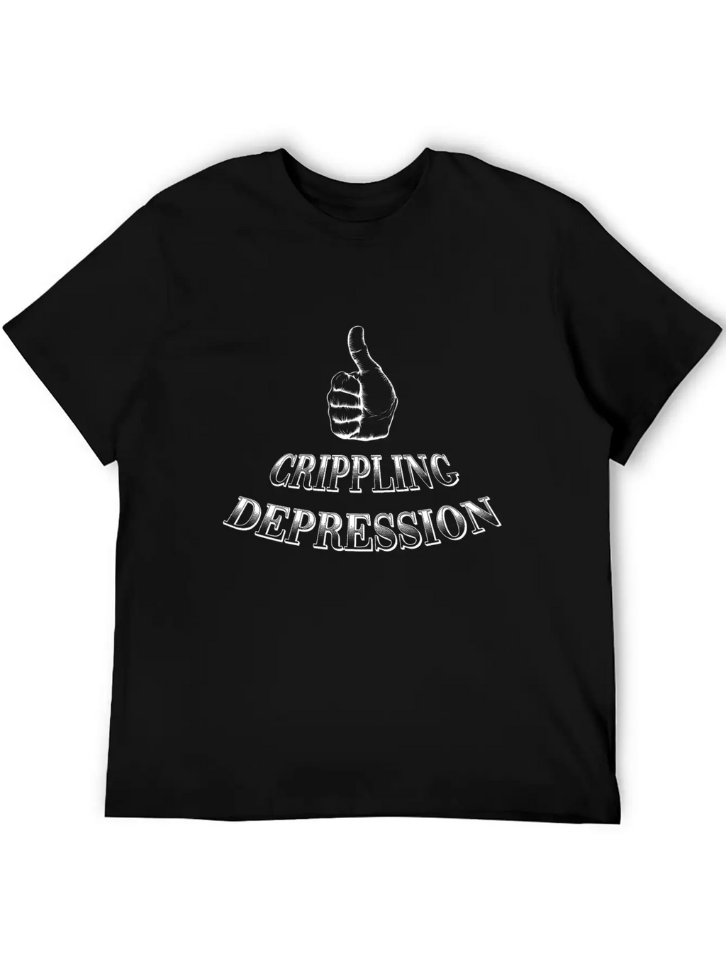 Crippling Depression Unisex Short Sleeve Soft Cotton T-Shirt – Casual Everyday Wear