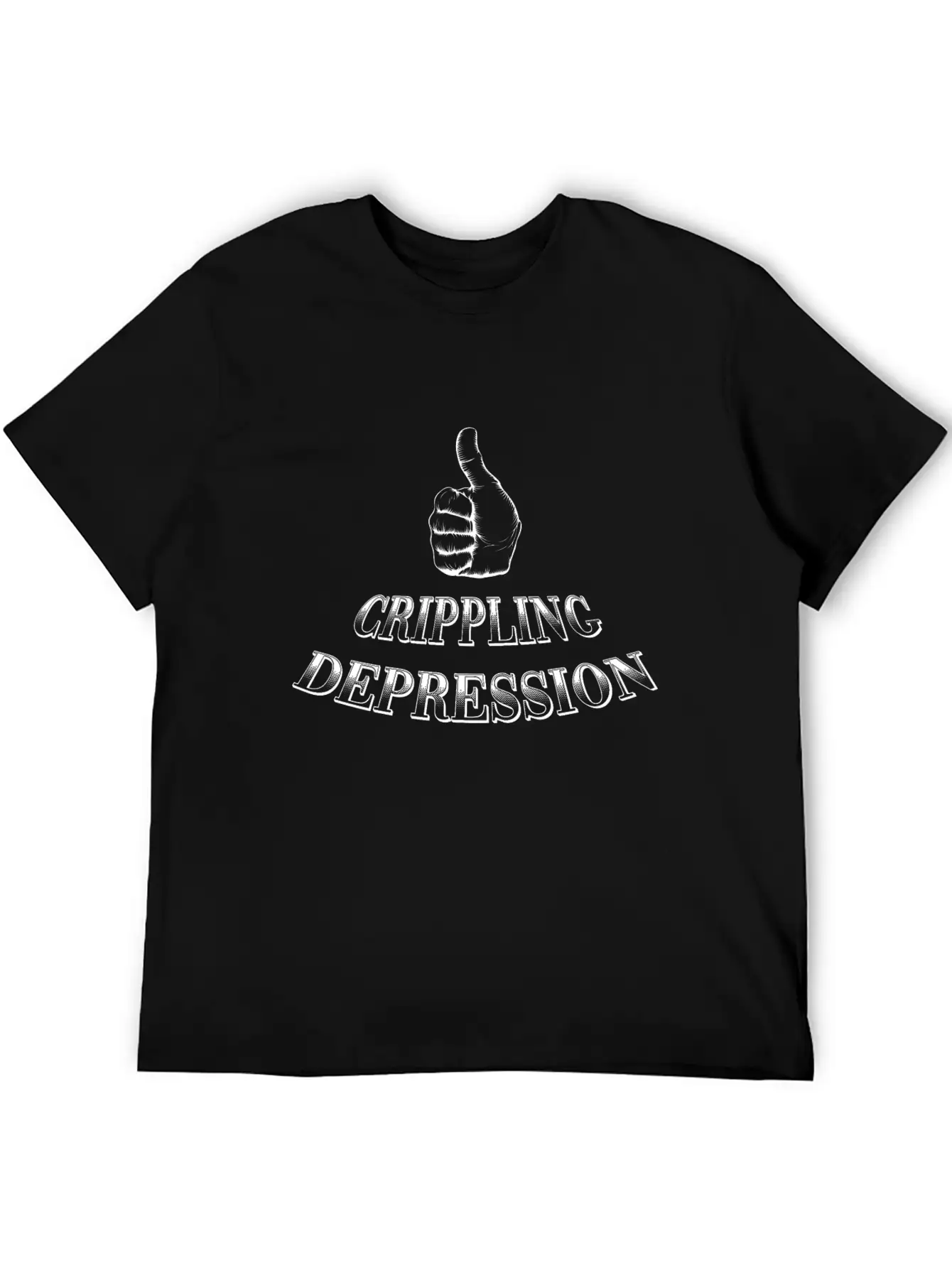 Crippling Depression Unisex Short Sleeve Soft Cotton T-Shirt – Casual Everyday Wear