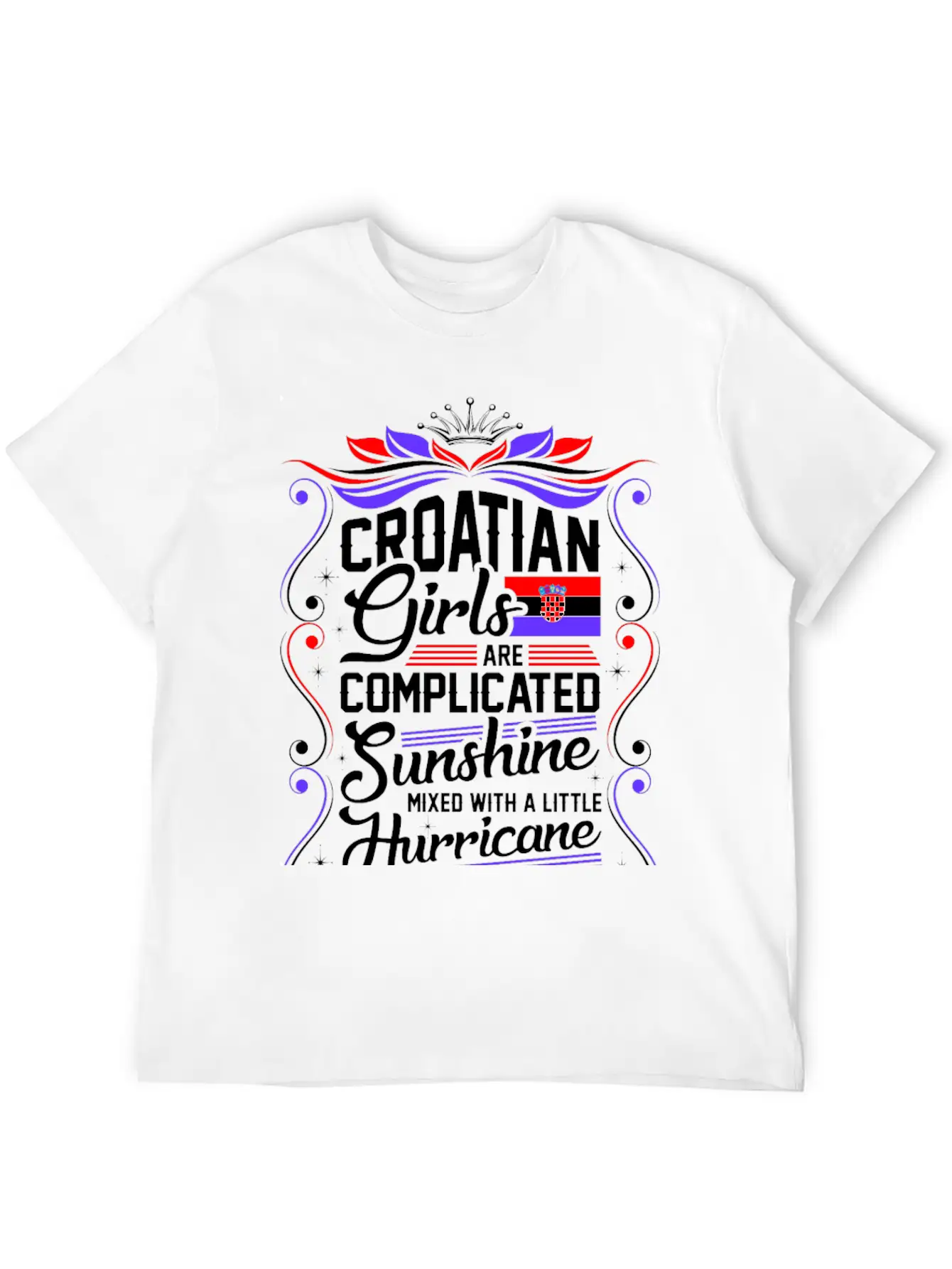 Croatian Girls Are Completed Sunshine Unisex Short Sleeve Soft Cotton T-Shirt – Casual Everyday Wear