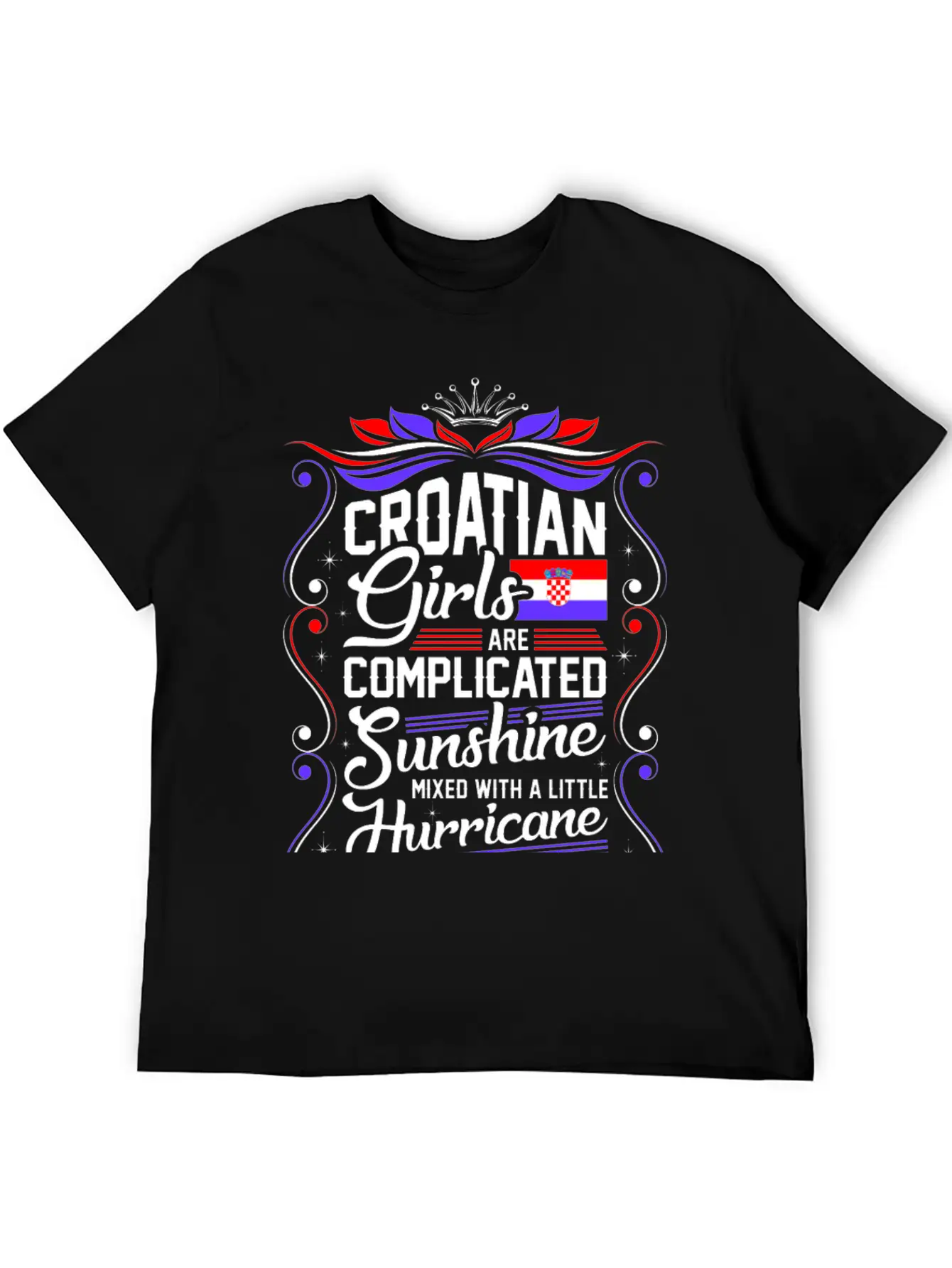 Croatian Girls Are Completed Sunshine Unisex Short Sleeve Soft Cotton T-Shirt – Casual Everyday Wear