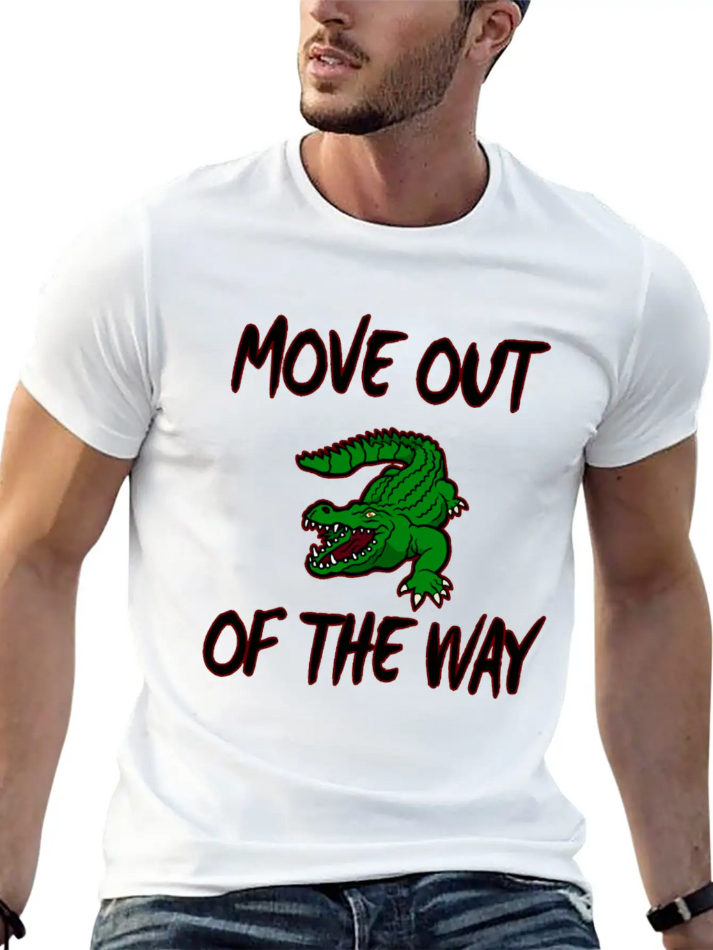 Crocodile Unisex Casual T-Shirt – Clean Design For Daily Comfort