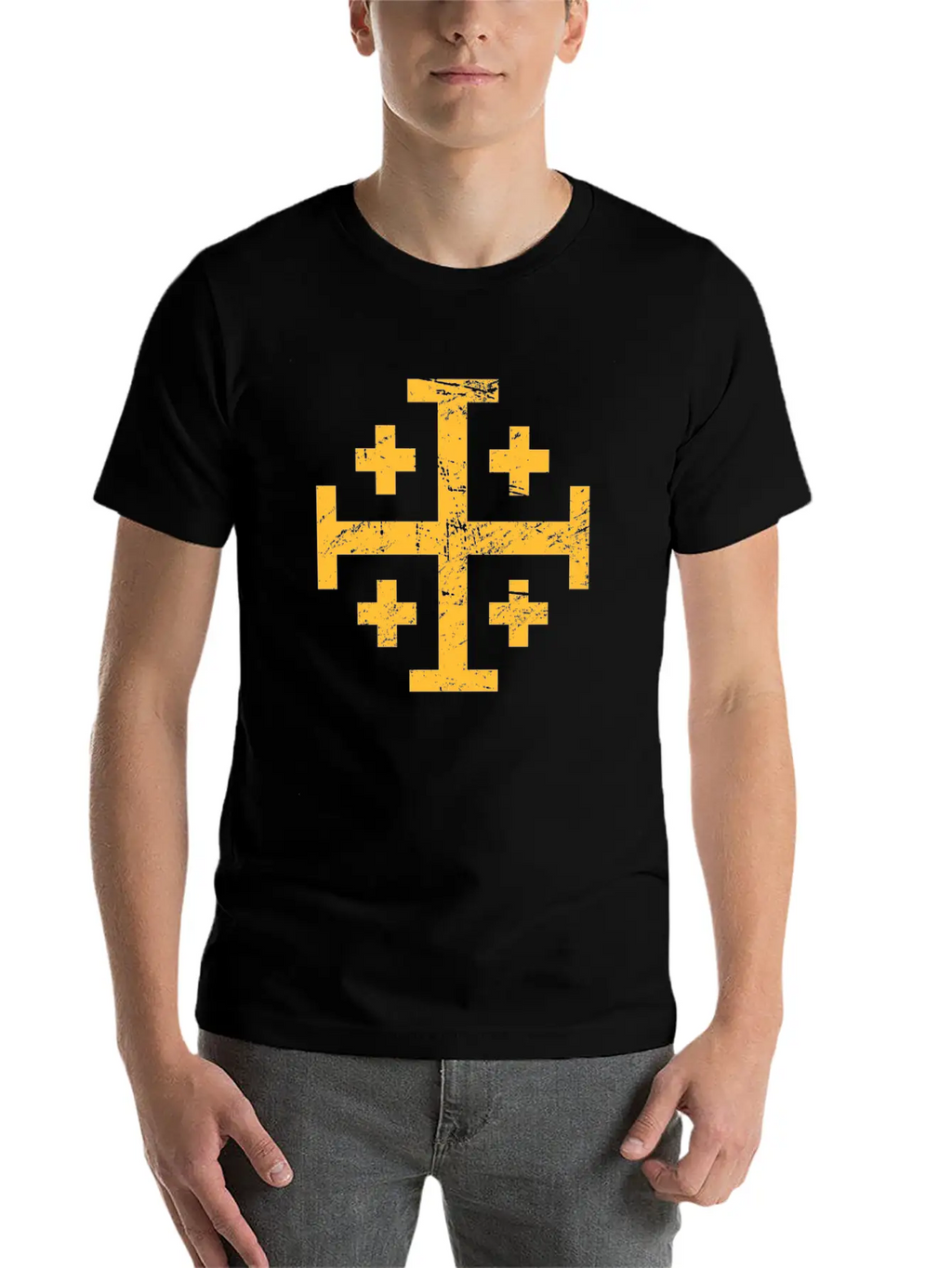Cross Of Jerusalem | Renaissance Festival Unisex Casual T-Shirt – Clean Design For Daily Comfort
