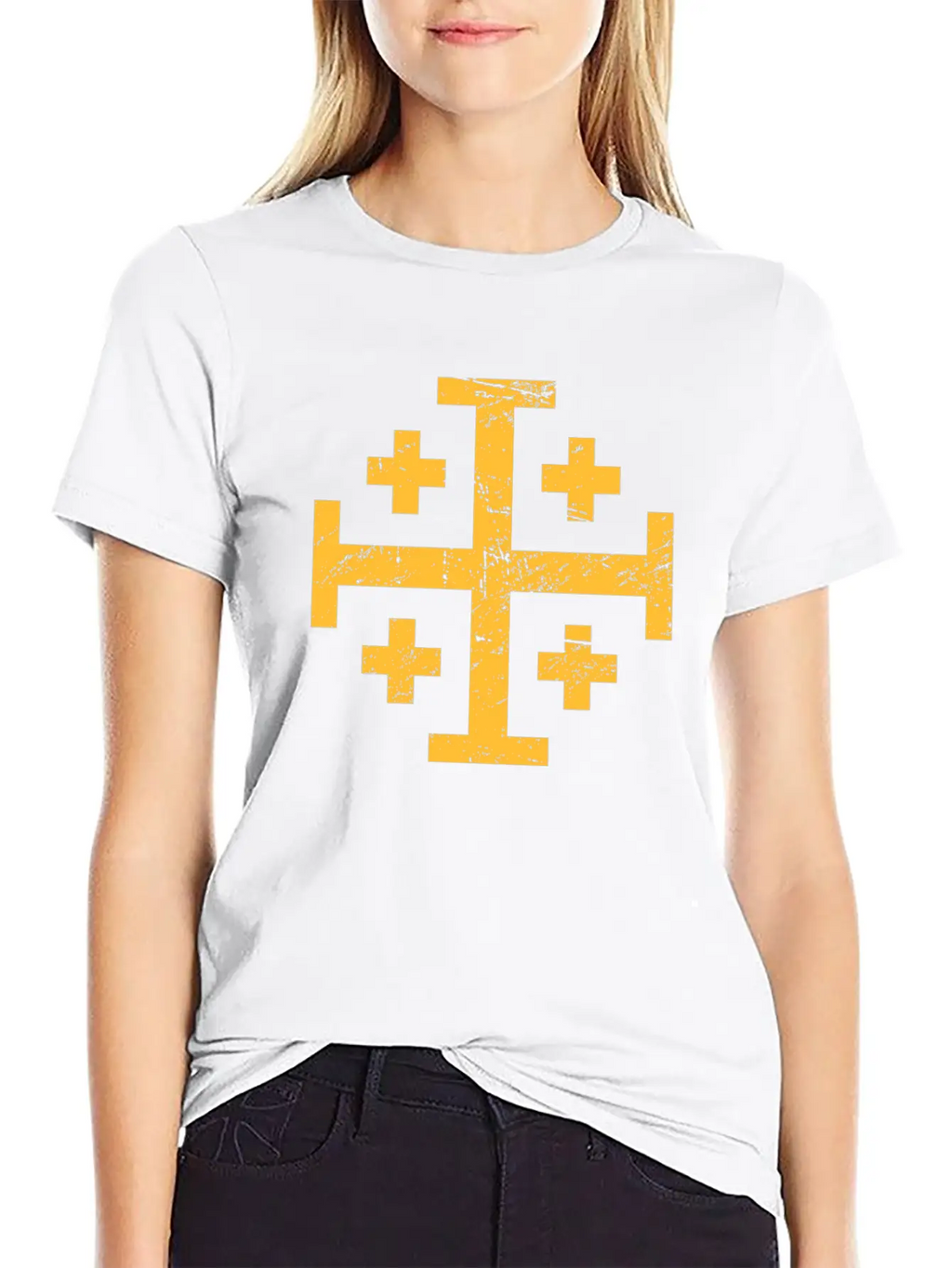 Cross Of Jerusalem | Renaissance Festival Unisex Casual T-Shirt – Clean Design For Daily Comfort