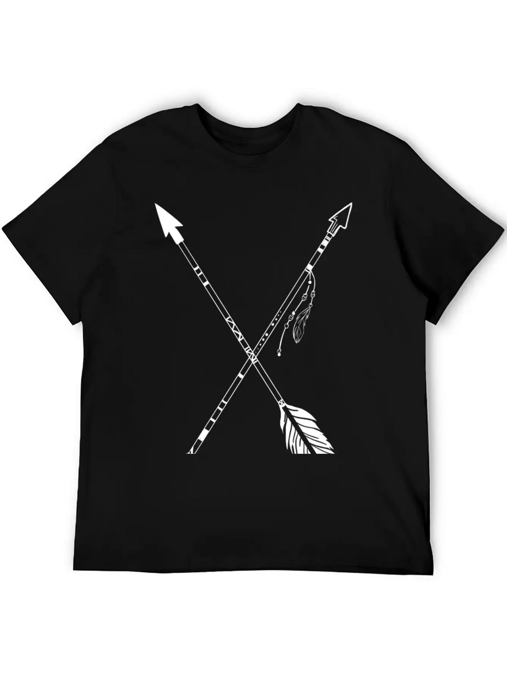 Crossed Indian Arrows Unisex Casual T-Shirt – Clean Design For Daily Comfort