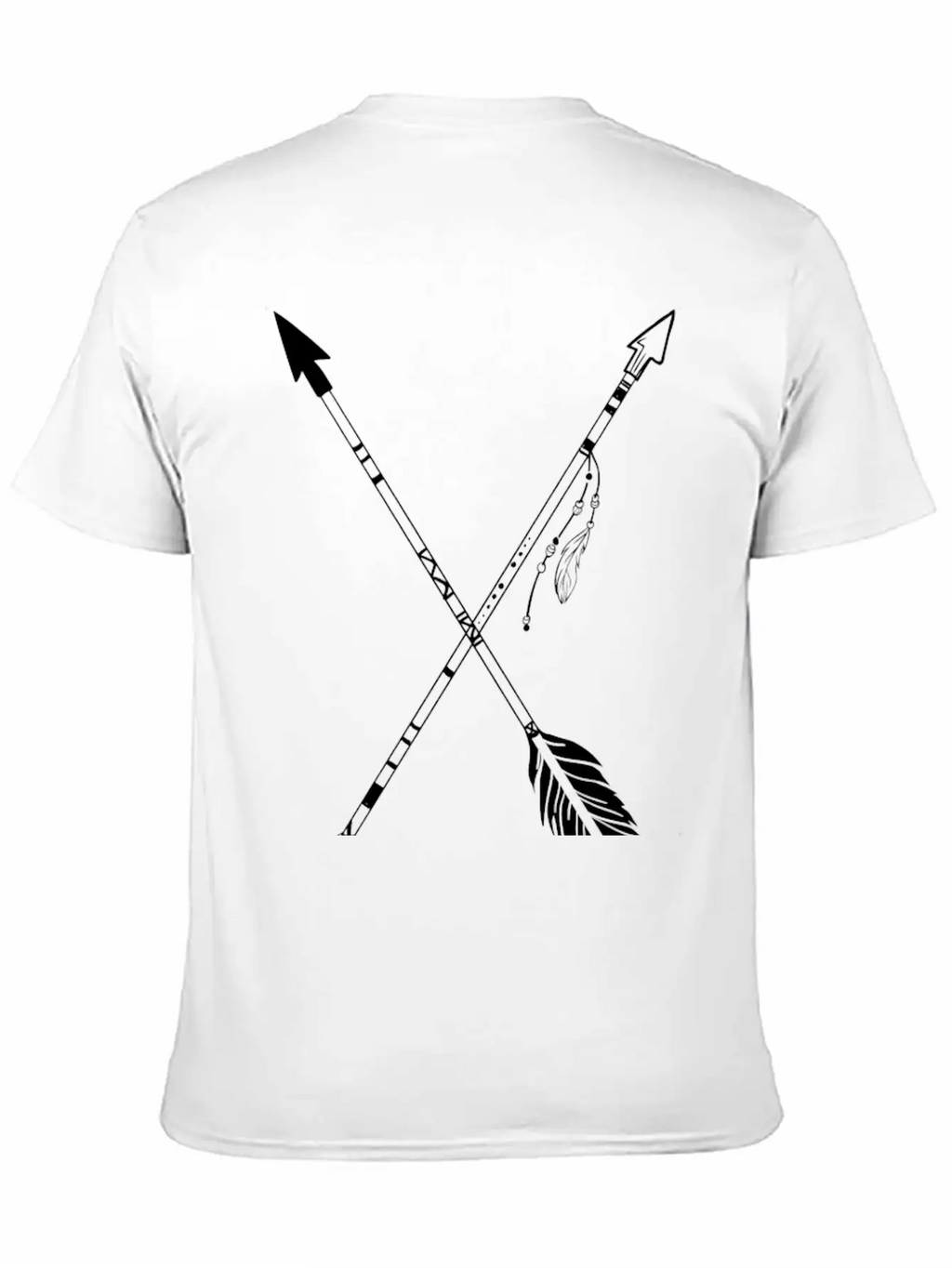 Crossed Indian Arrows Unisex Casual T-Shirt – Clean Design For Daily Comfort