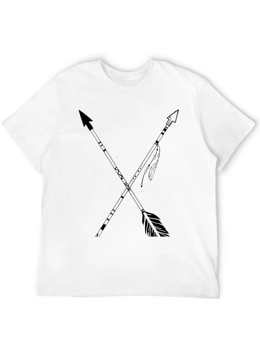 Crossed Indian Arrows Unisex Casual T-Shirt – Clean Design For Daily Comfort