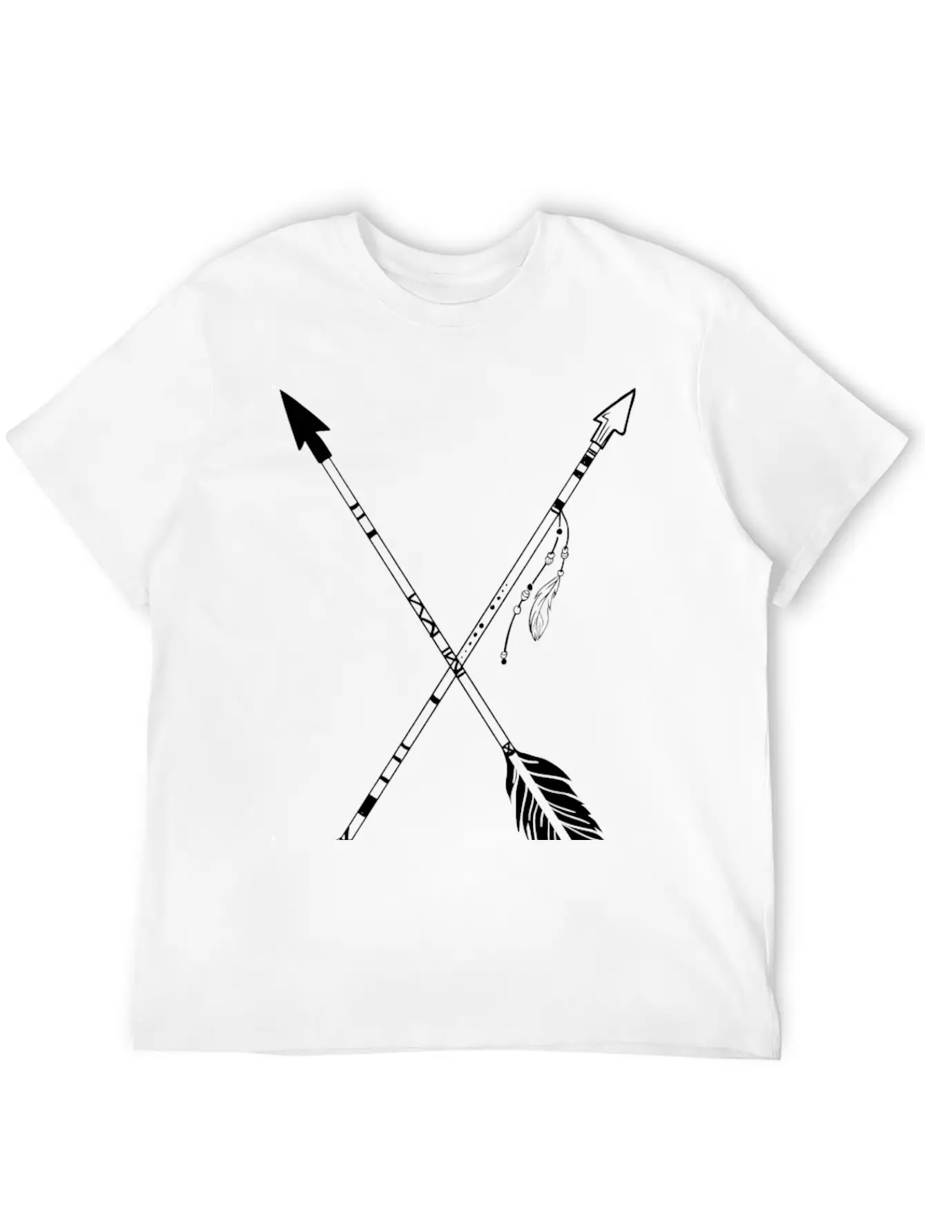 Crossed Indian Arrows Unisex Casual T-Shirt – Clean Design For Daily Comfort