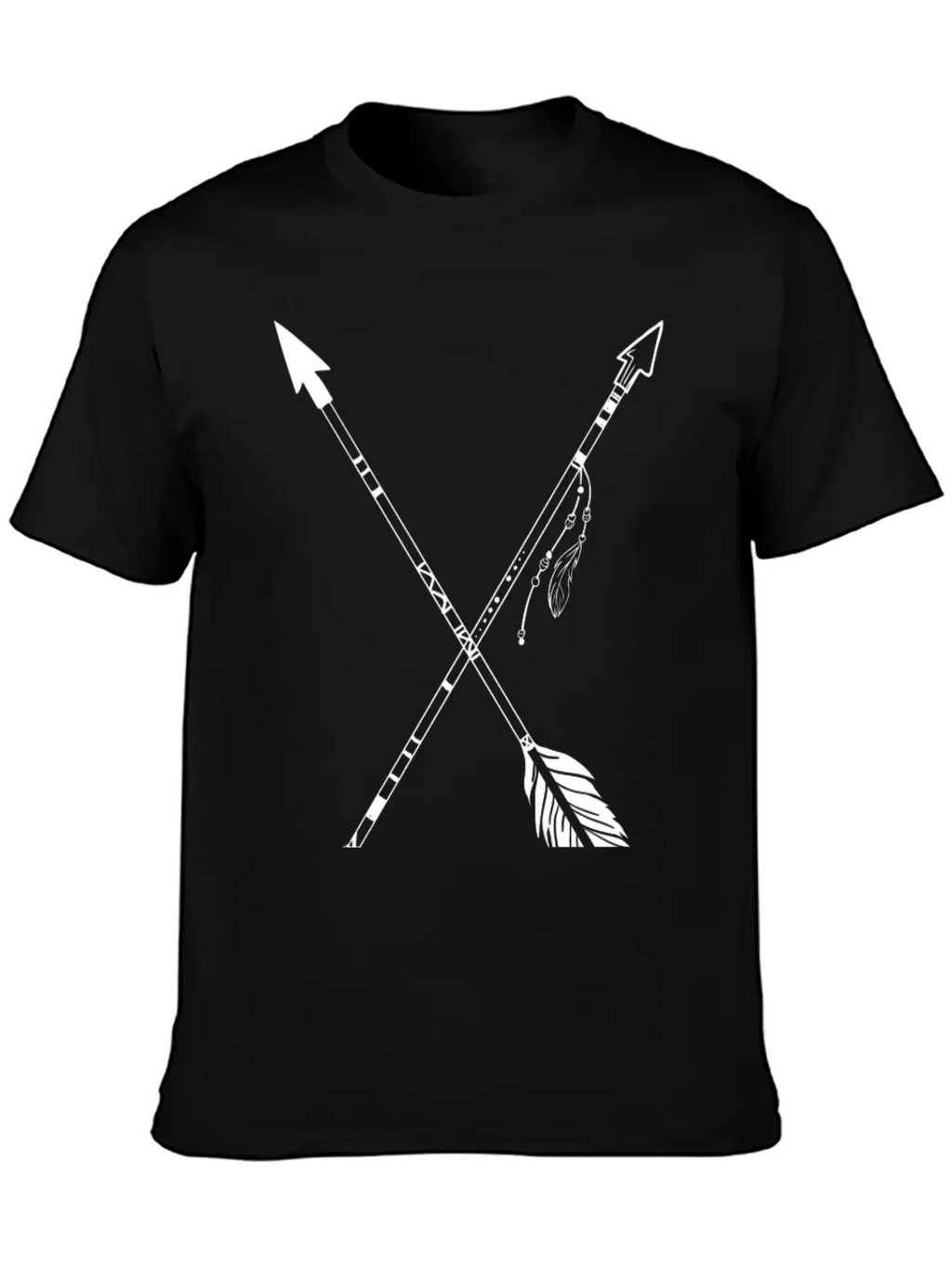 Crossed Indian Arrows Unisex Casual T-Shirt – Clean Design For Daily Comfort
