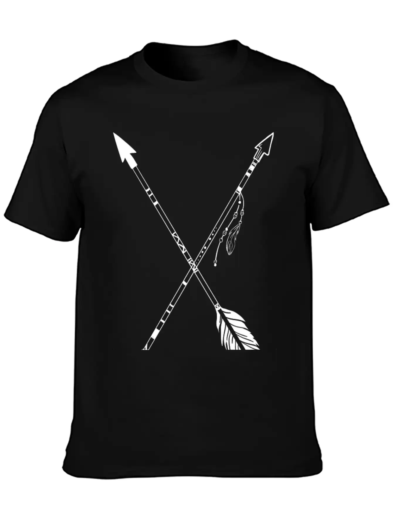 Crossed Indian Arrows Unisex Casual T-Shirt – Clean Design For Daily Comfort