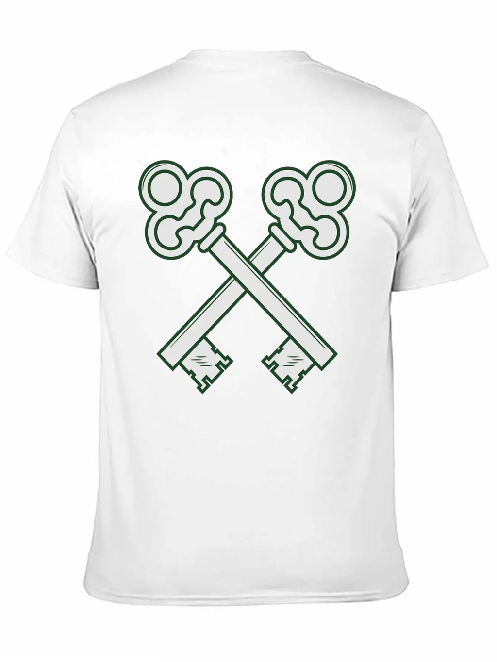 Crossed Keys Unisex Short Sleeve Soft Cotton T-Shirt – Casual Everyday Wear