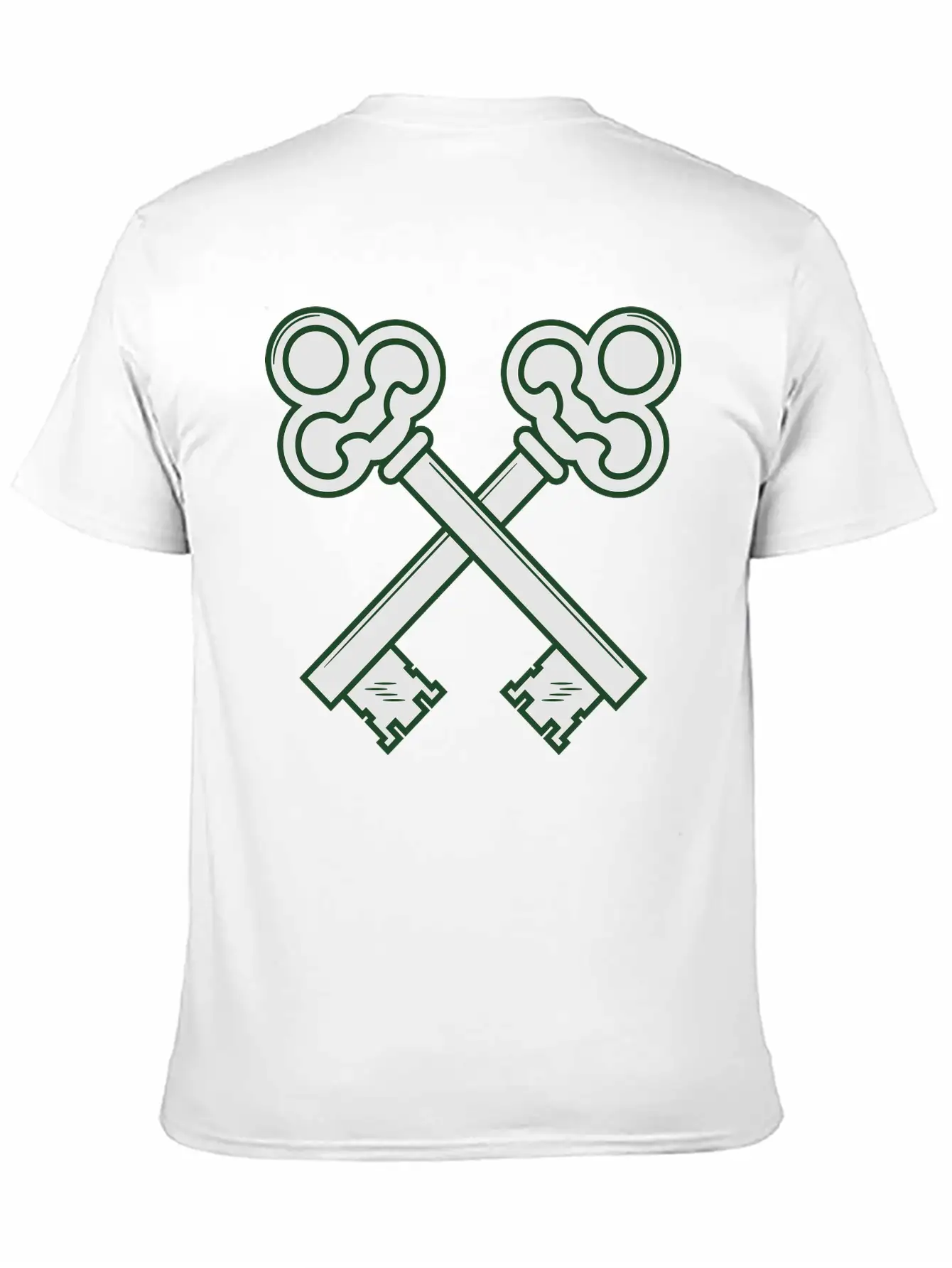 Crossed Keys Unisex Short Sleeve Soft Cotton T-Shirt – Casual Everyday Wear