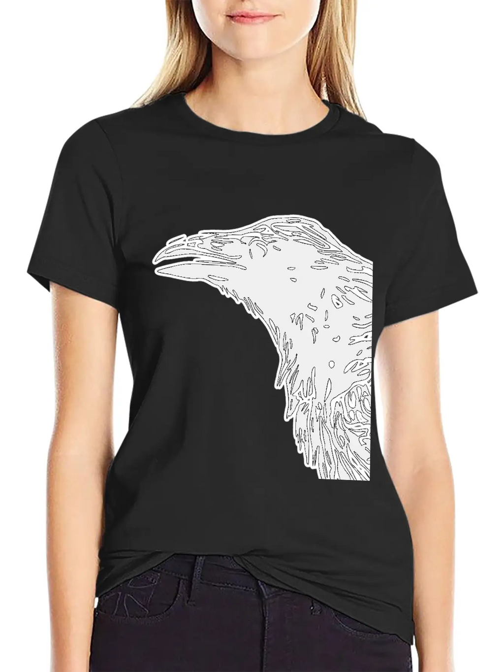 Crow Essential Cotton Tee For Daily Outfits – Unisex Style