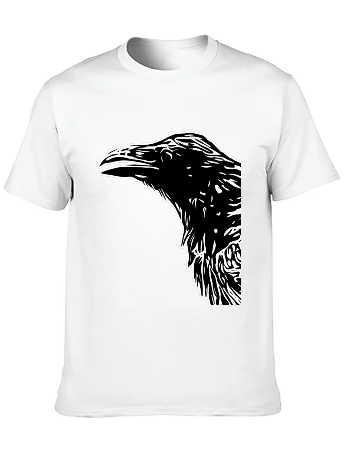 Crow Essential Cotton Tee For Daily Outfits – Unisex Style