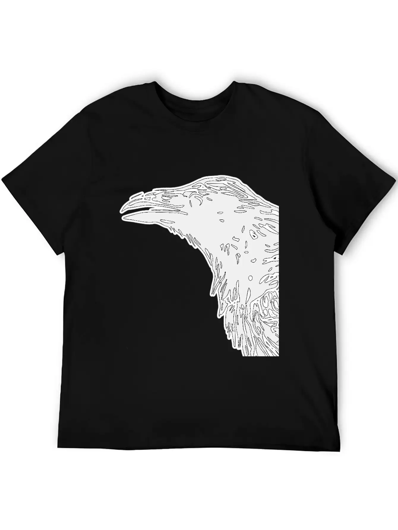 Crow Essential Cotton Tee For Daily Outfits – Unisex Style
