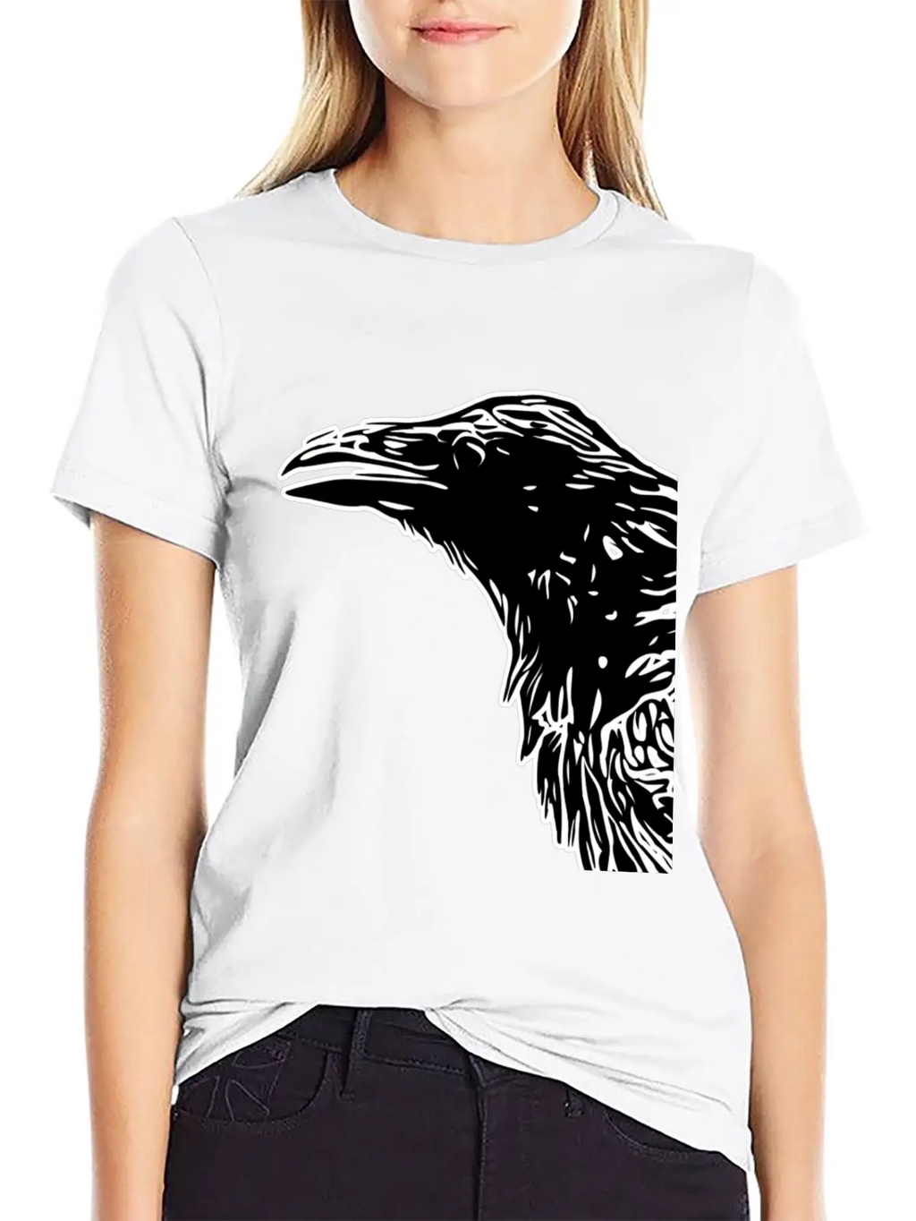 Crow Essential Cotton Tee For Daily Outfits – Unisex Style