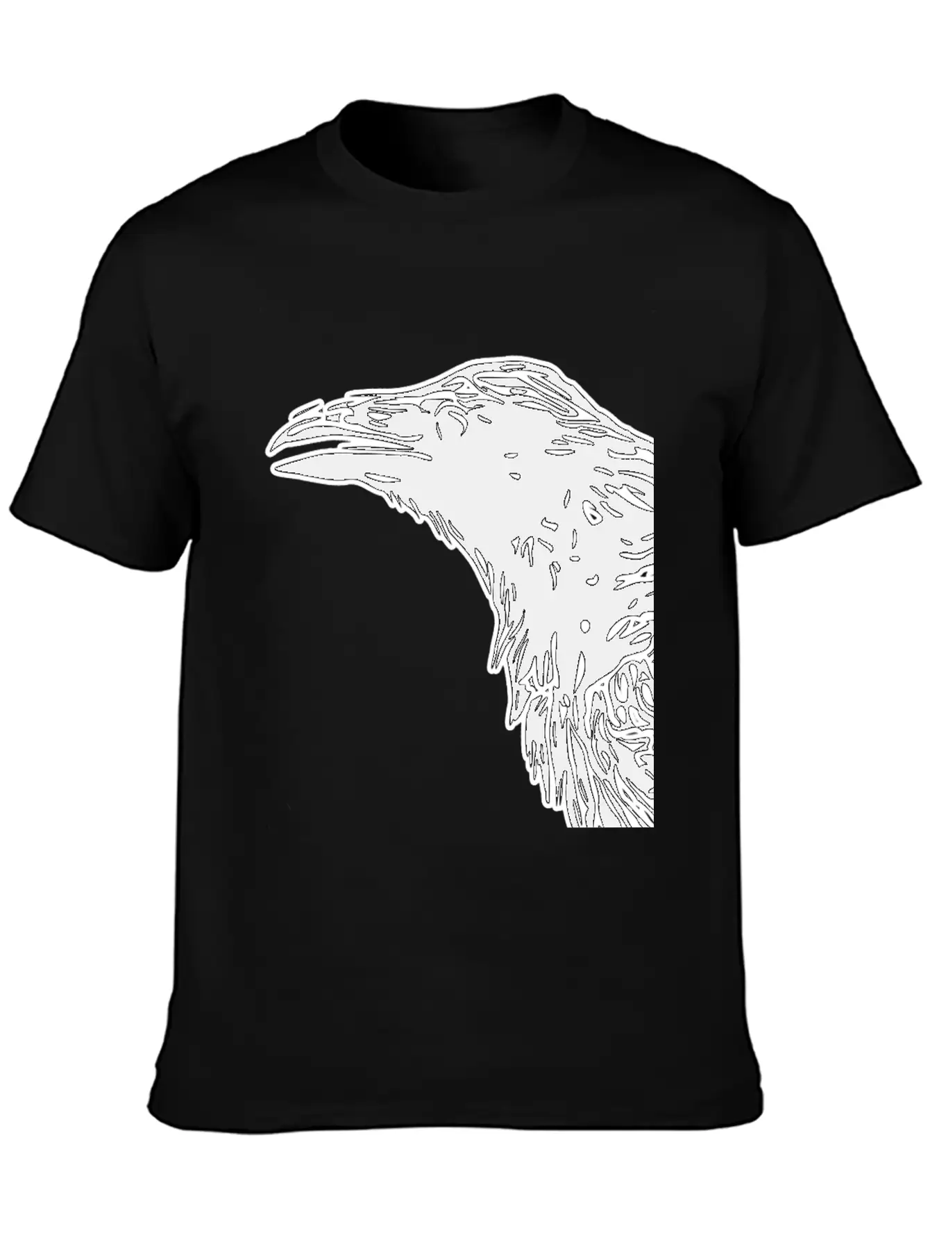 Crow Essential Cotton Tee For Daily Outfits – Unisex Style