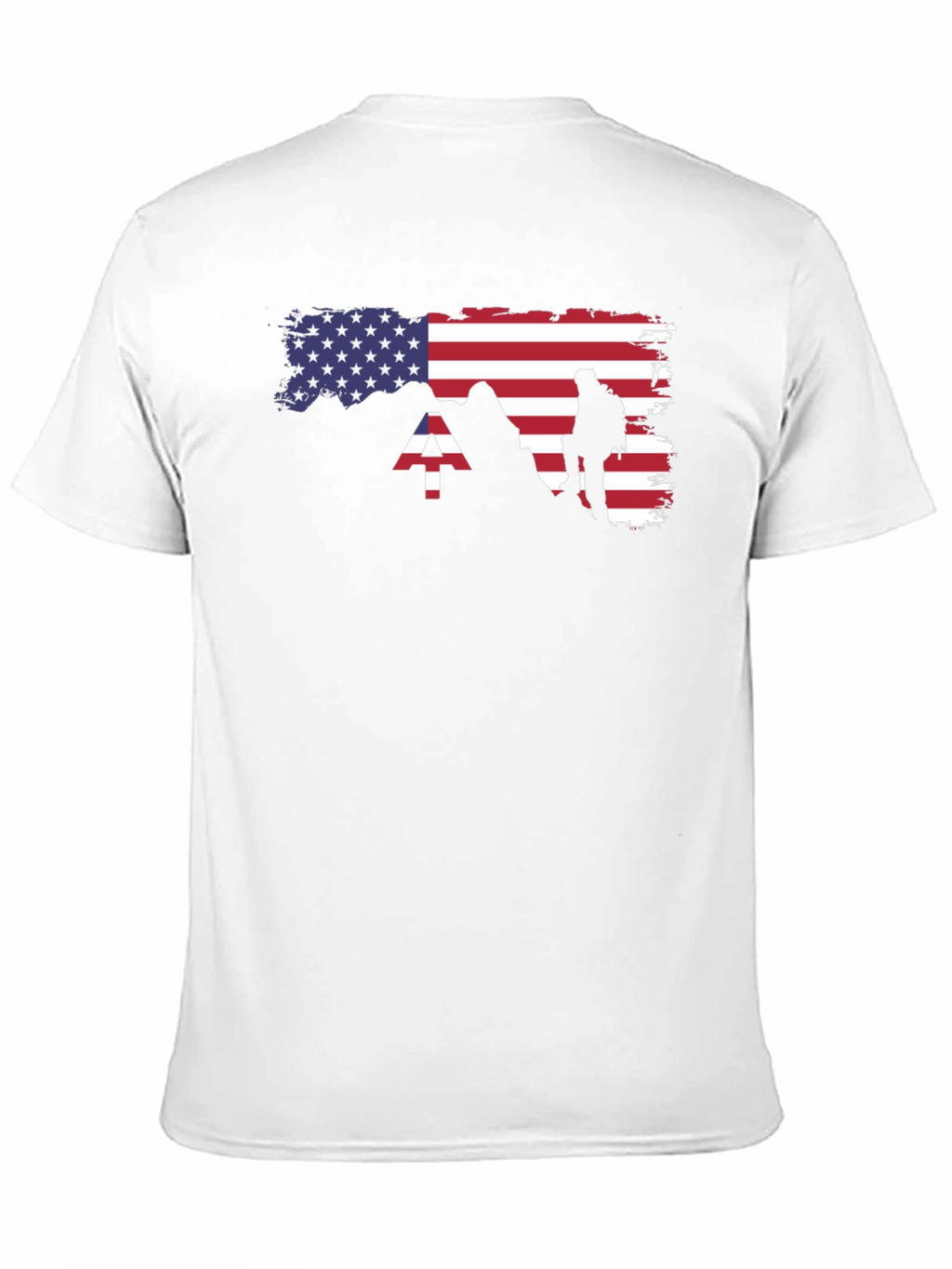 American Flag Mountain Hiker T-Shirt