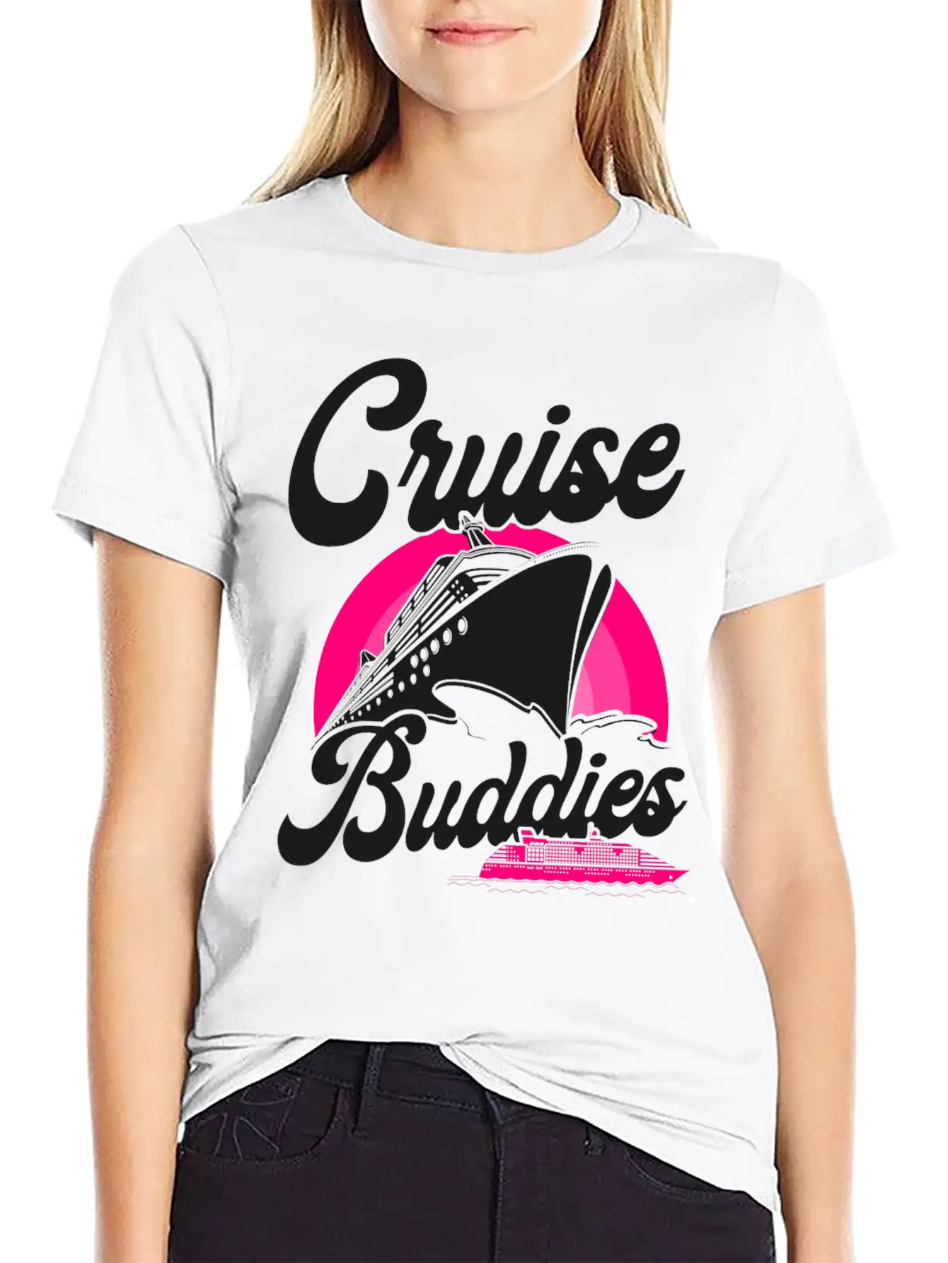 Cruise Ship Vacation Friends Girl Breathable Soft Cotton T-Shirt – Timeless Casual Look