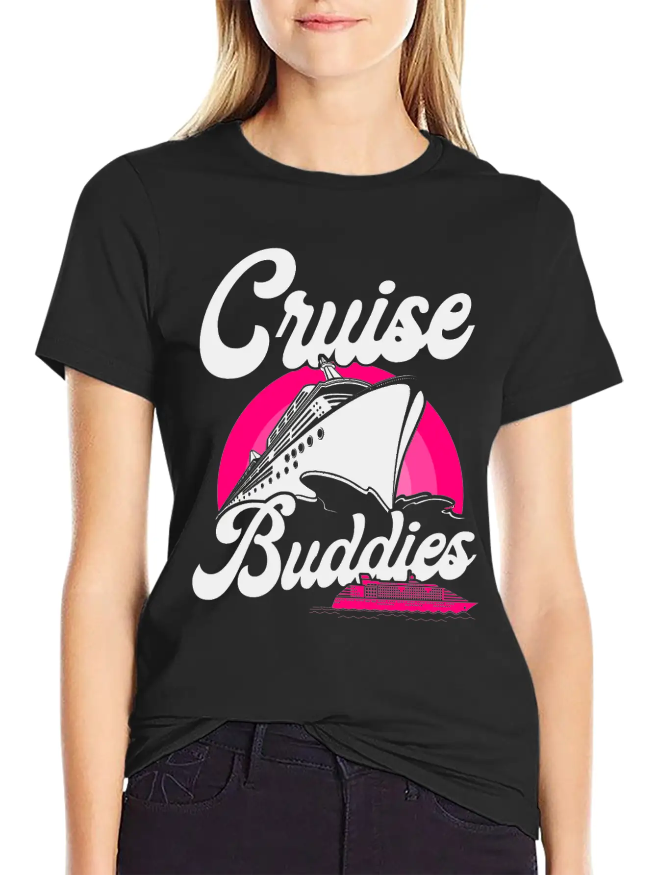 Cruise Ship Vacation Friends Girl Breathable Soft Cotton T-Shirt – Timeless Casual Look