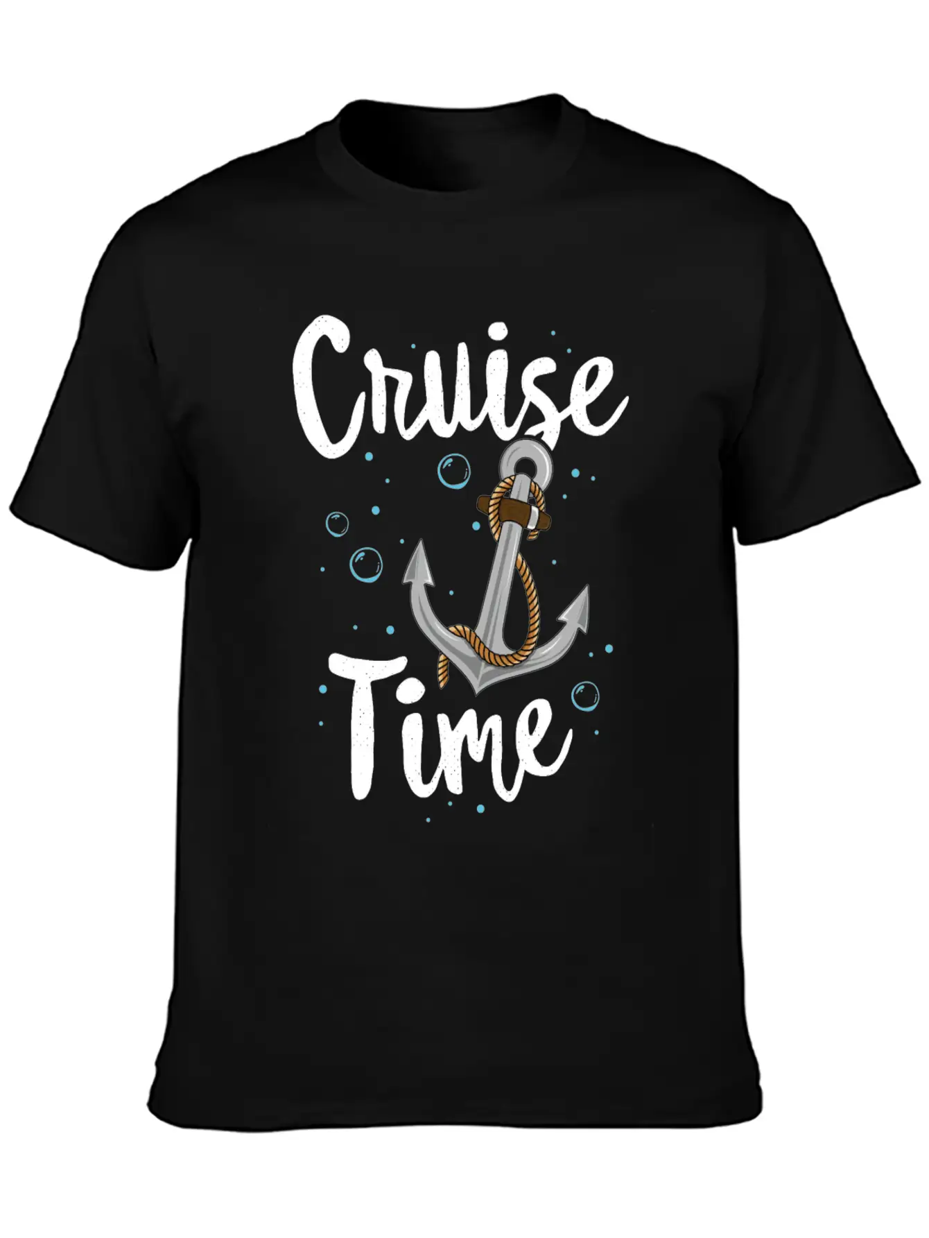 Cruise Time TShirt Family Vacation Anchor Kids Stylish Everyday T-Shirt – Unisex Basic Cotton Tee