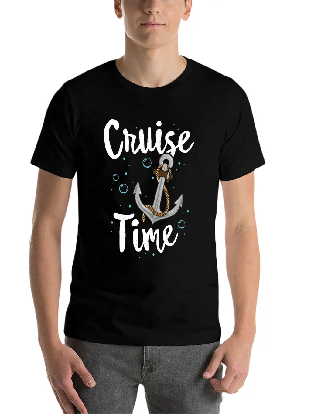 Cruise Time TShirt Family Vacation Anchor Kids Stylish Everyday T-Shirt – Unisex Basic Cotton Tee