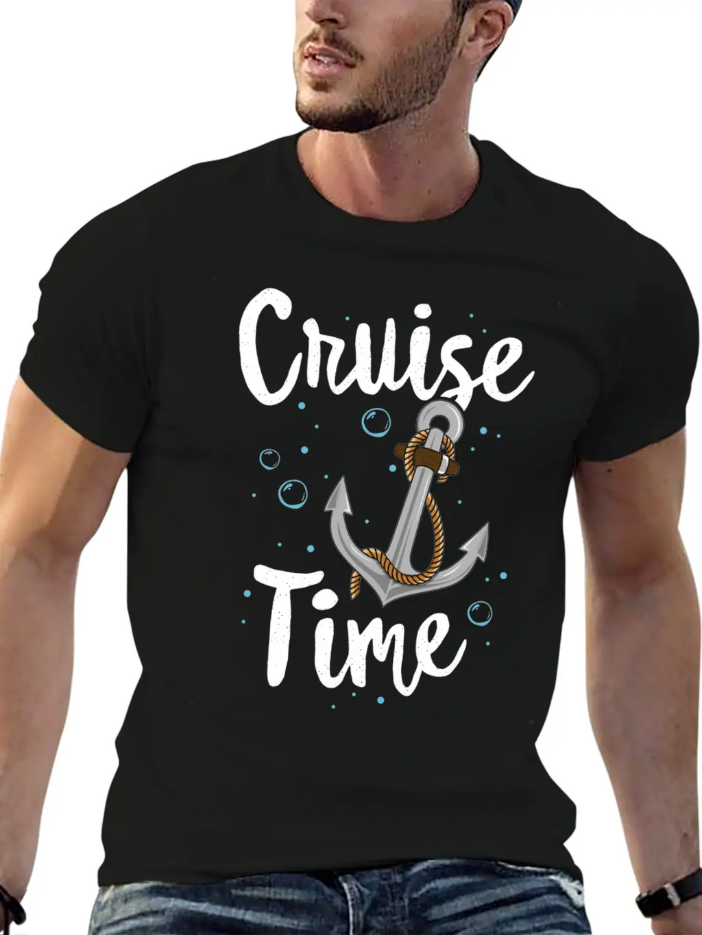 Cruise Time TShirt Family Vacation Anchor Kids Stylish Everyday T-Shirt – Unisex Basic Cotton Tee